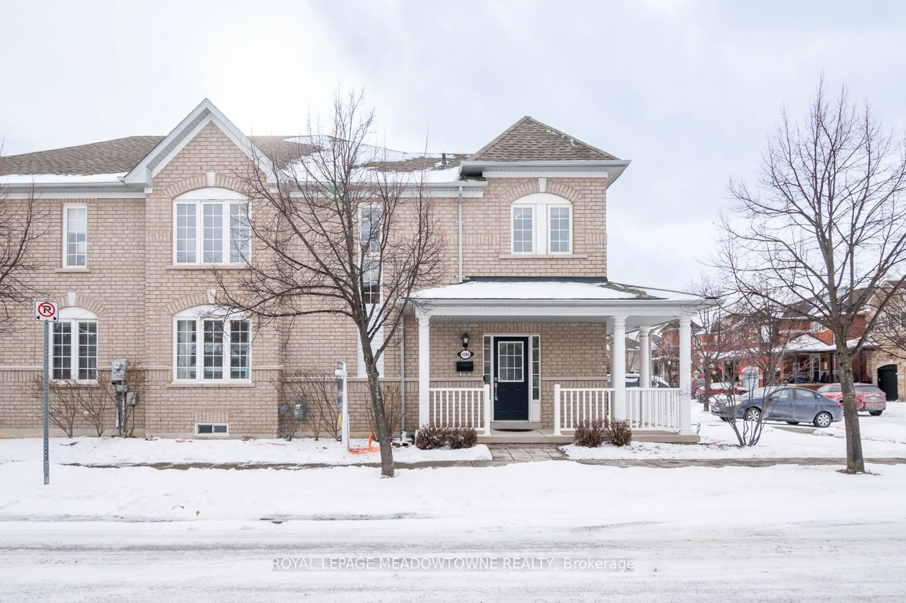 Home with brick exterior material, street for 1105 Mcclenahan Cres, Milton Ontario L9T 6P1