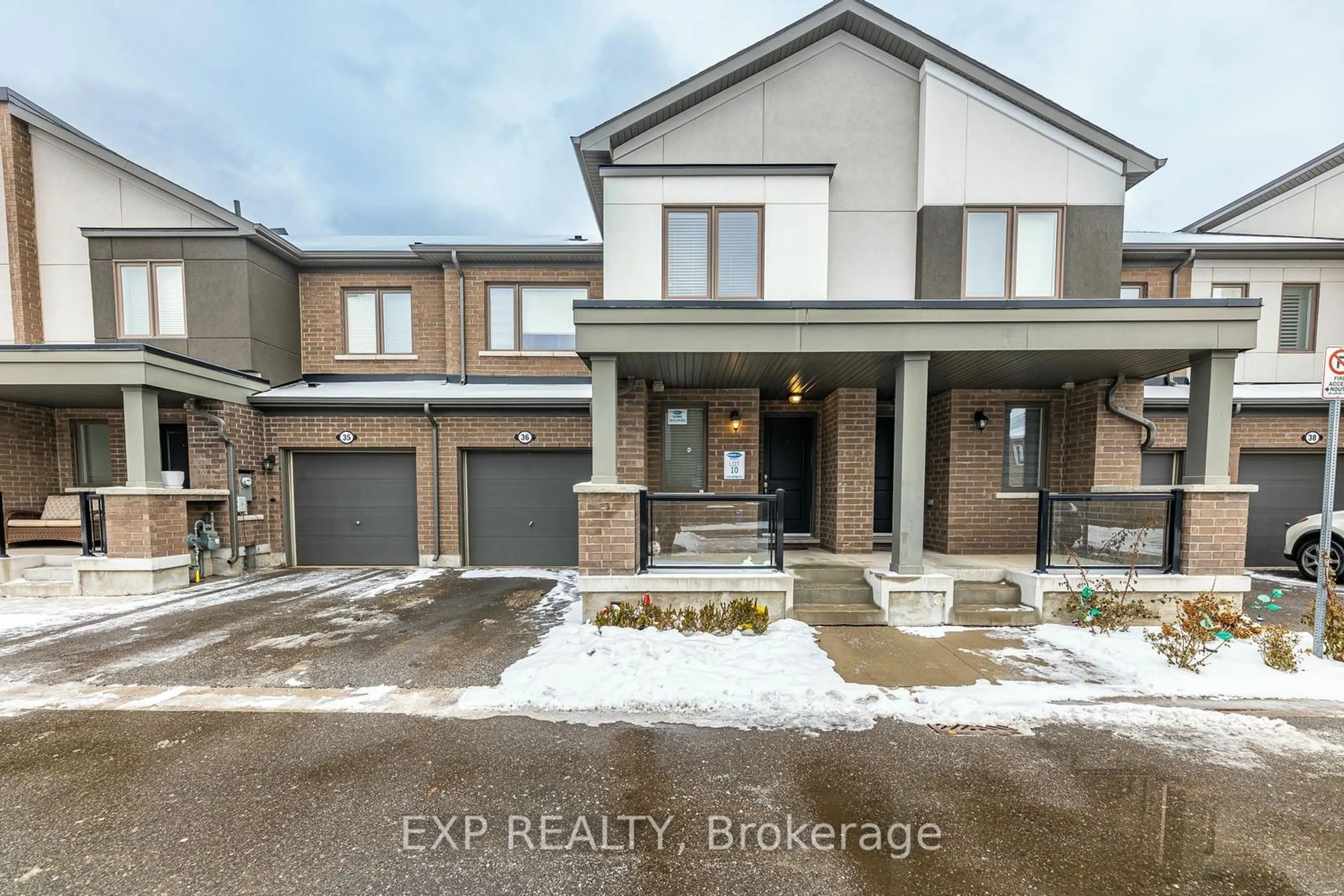 Home with brick exterior material, street for 1125 Leger Way #36, Milton Ontario L9E 1N7