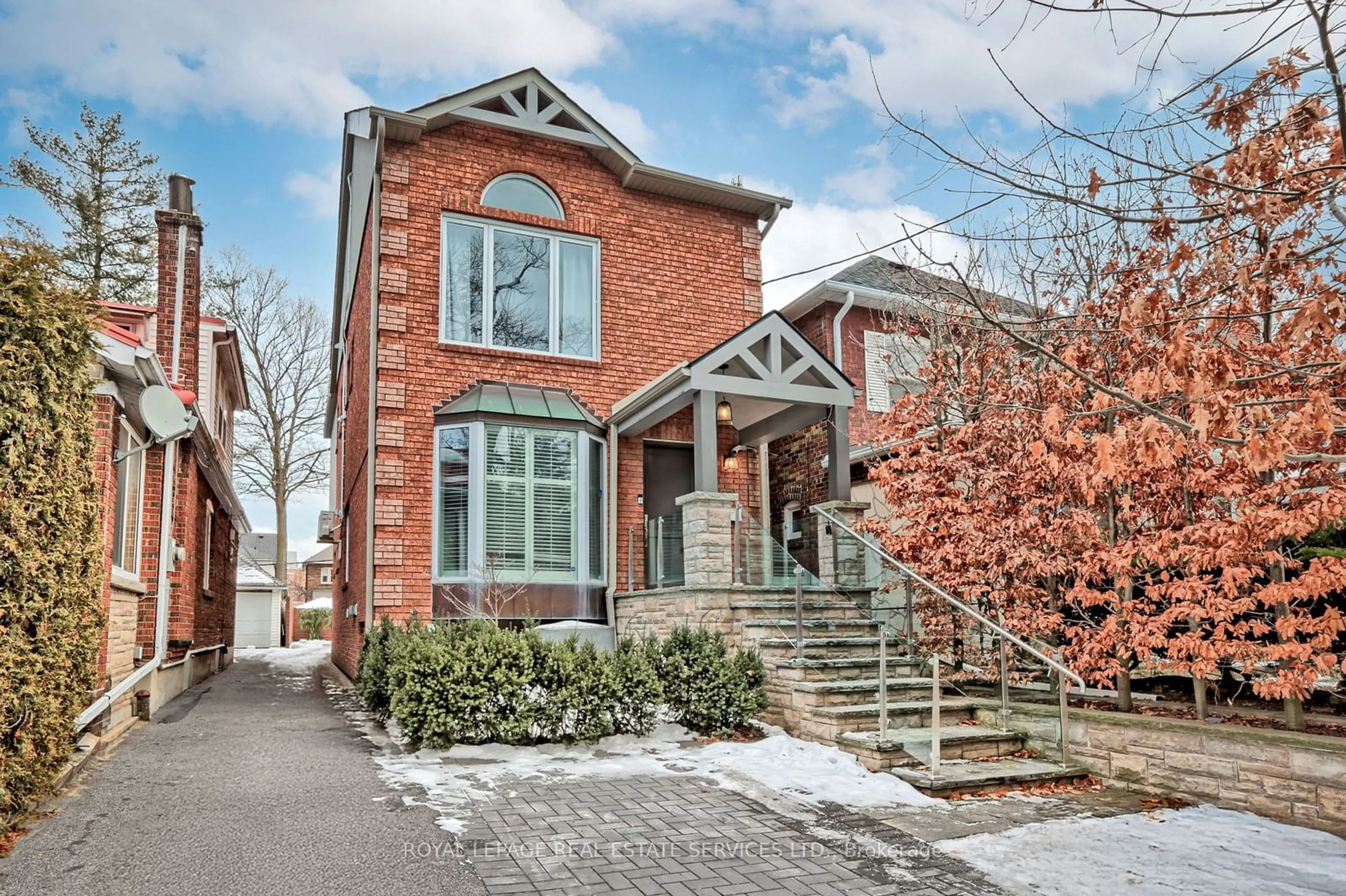 Home with brick exterior material, street for 115 Humbercrest Blvd, Toronto Ontario M6S 4L4