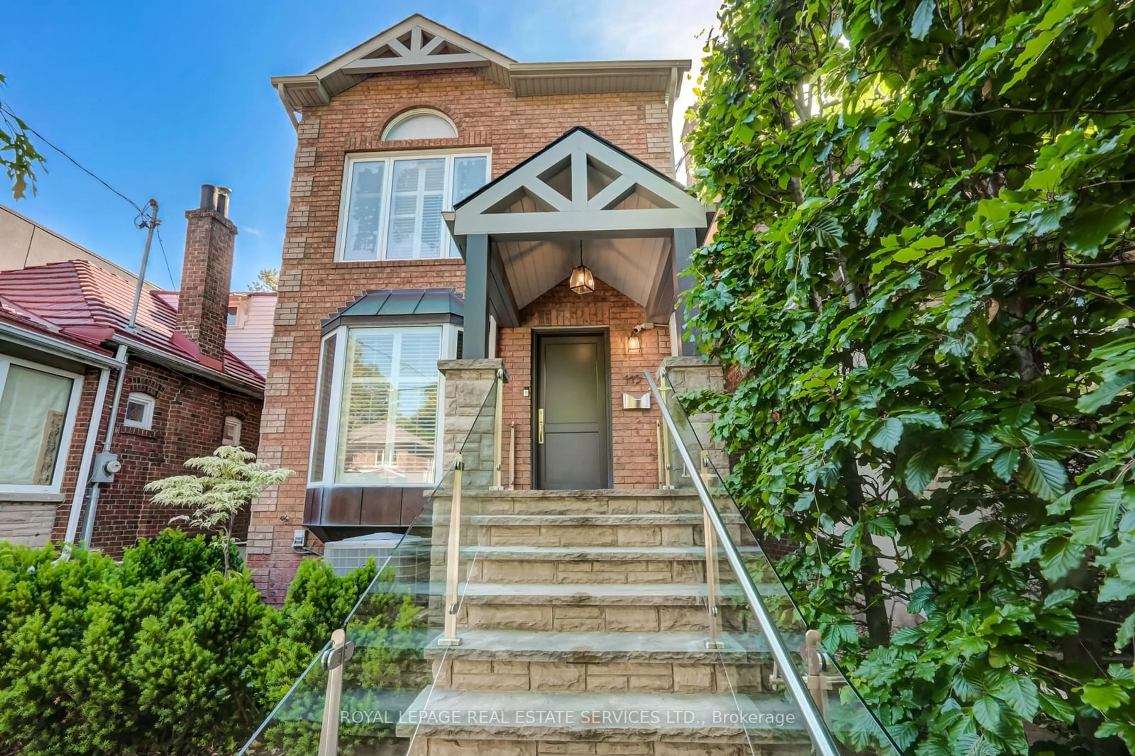 Home with brick exterior material, street for 115 Humbercrest Blvd, Toronto Ontario M6S 4L4