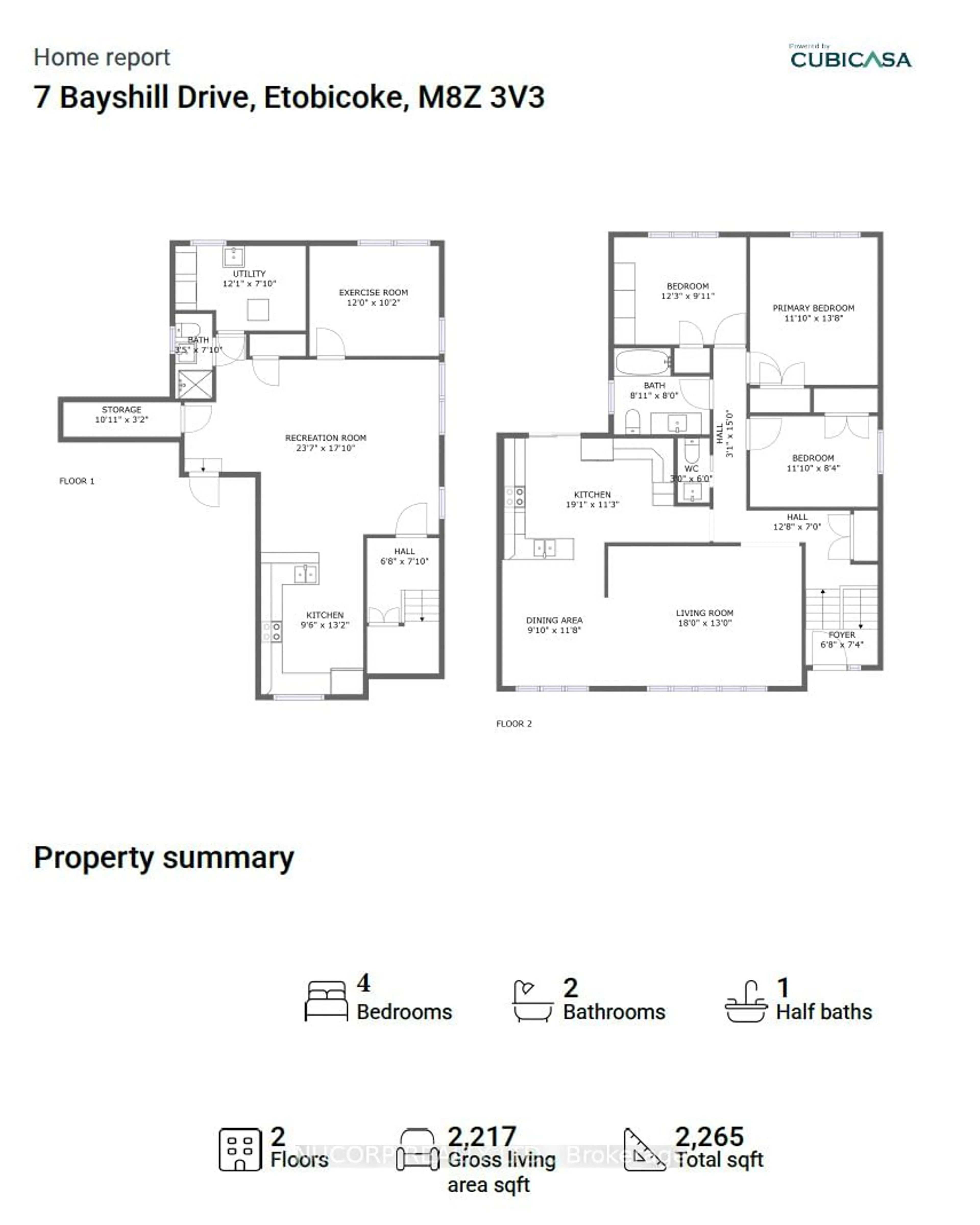 Floor plan for 7 Bayshill Dr, Toronto Ontario M8Z 3V3