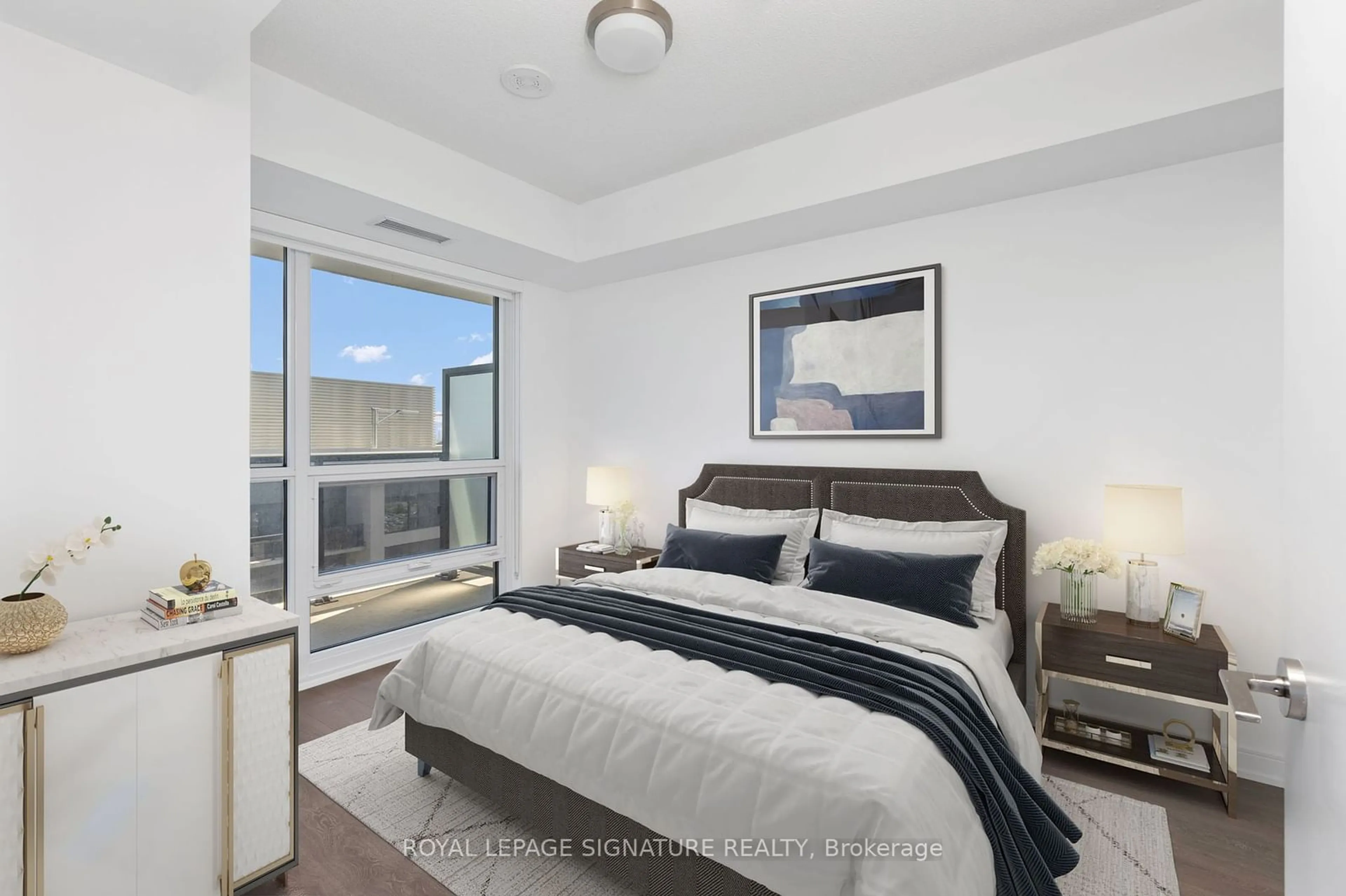 Bedroom with bed, unknown for 30 Samuel Wood Way #2204, Toronto Ontario M9B 0C9