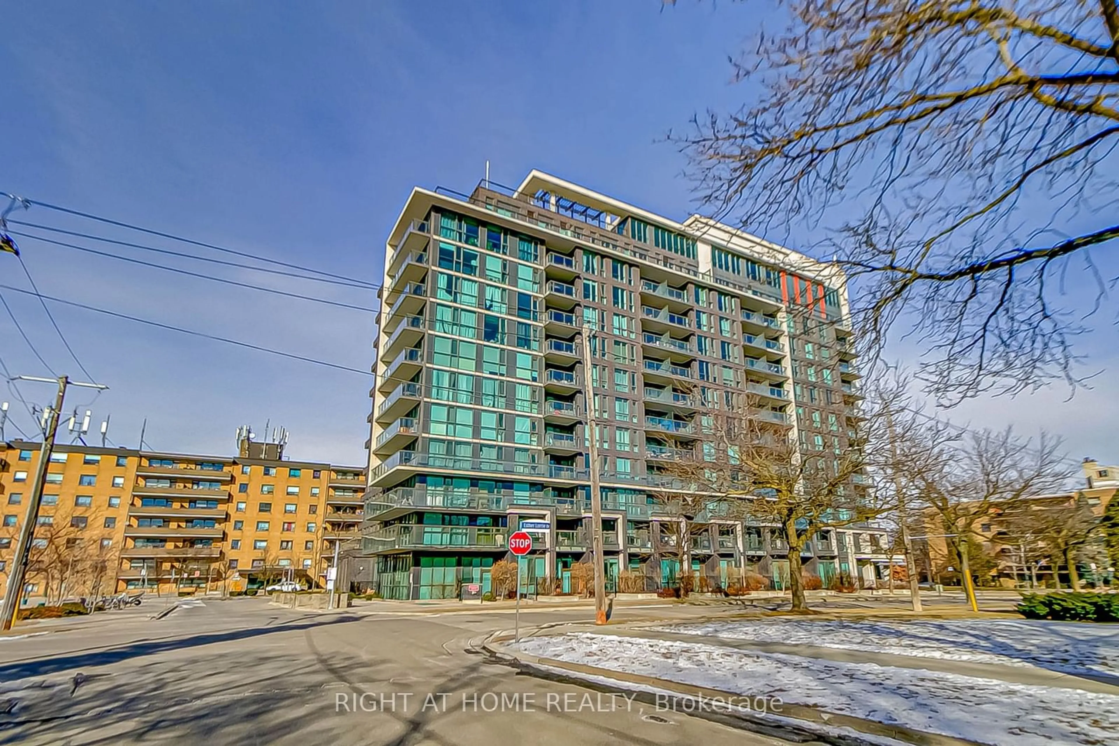 A pic from outside/outdoor area/front of a property/back of a property/a pic from drone, building for 80 Esther Lorrie Dr #319, Toronto Ontario M9W 0C6