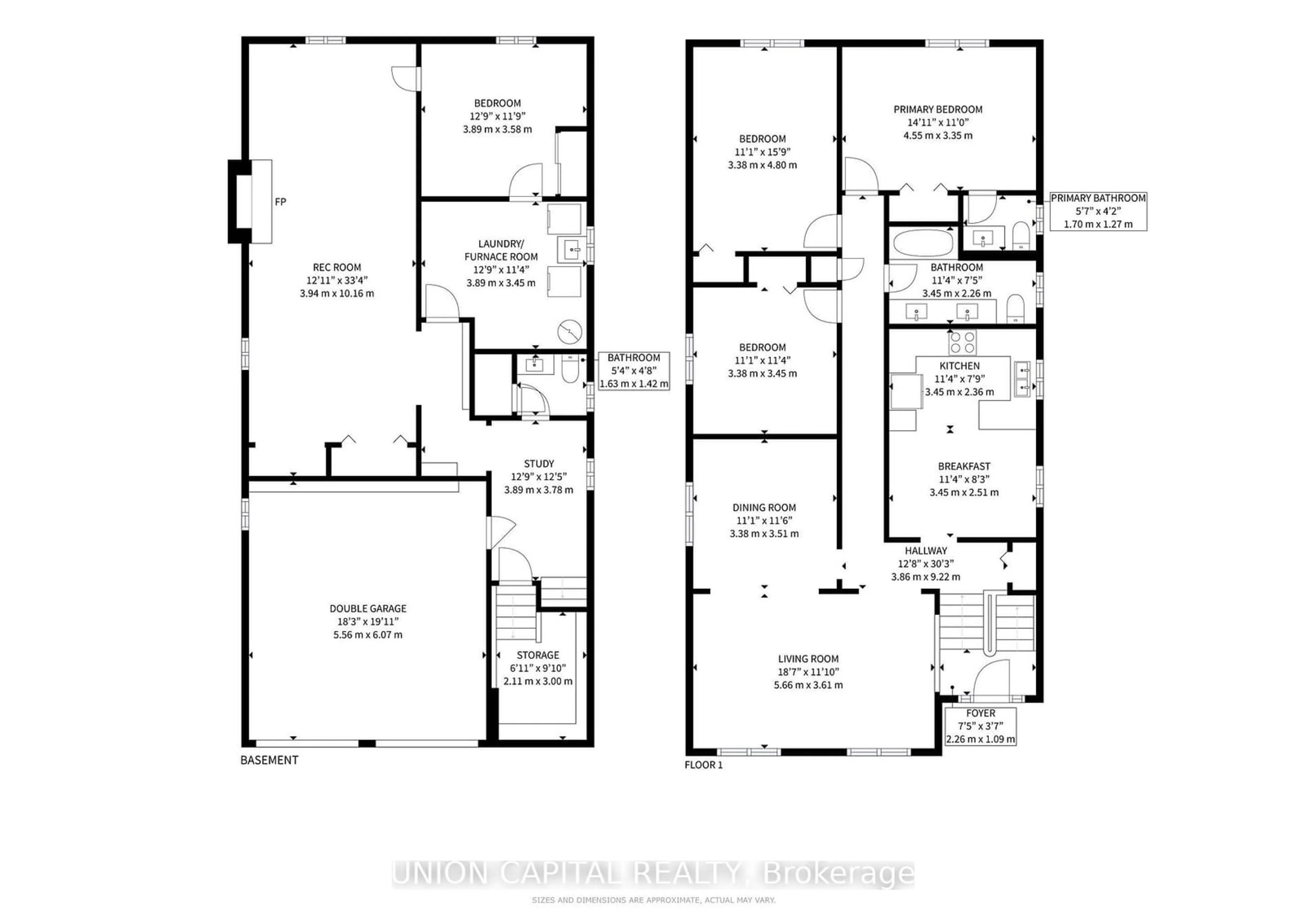 Floor plan for 4299 Alta Crt, Mississauga Ontario L4Z 1N6