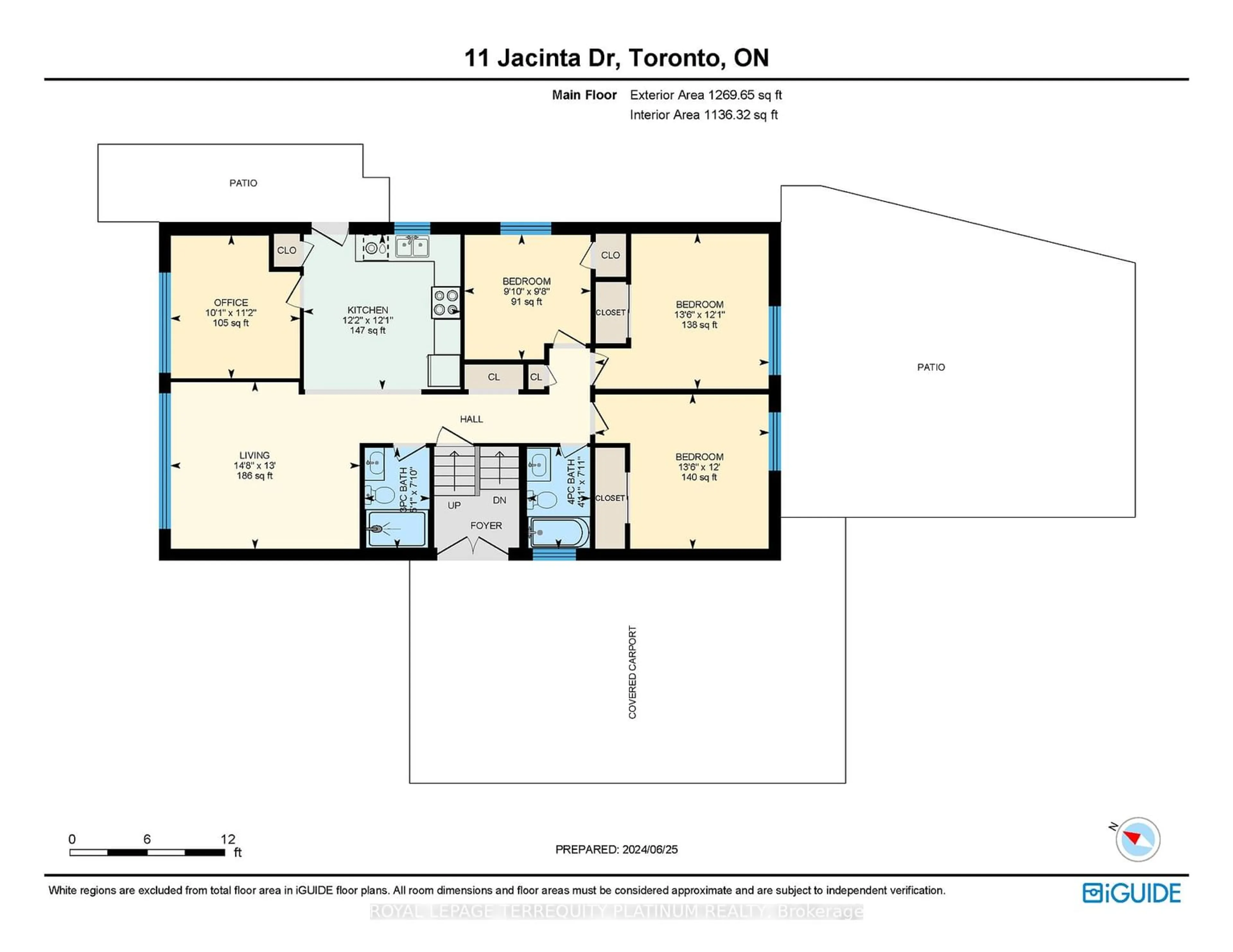 Floor plan for 11 Jacinta Dr, Toronto Ontario M6L 1H6