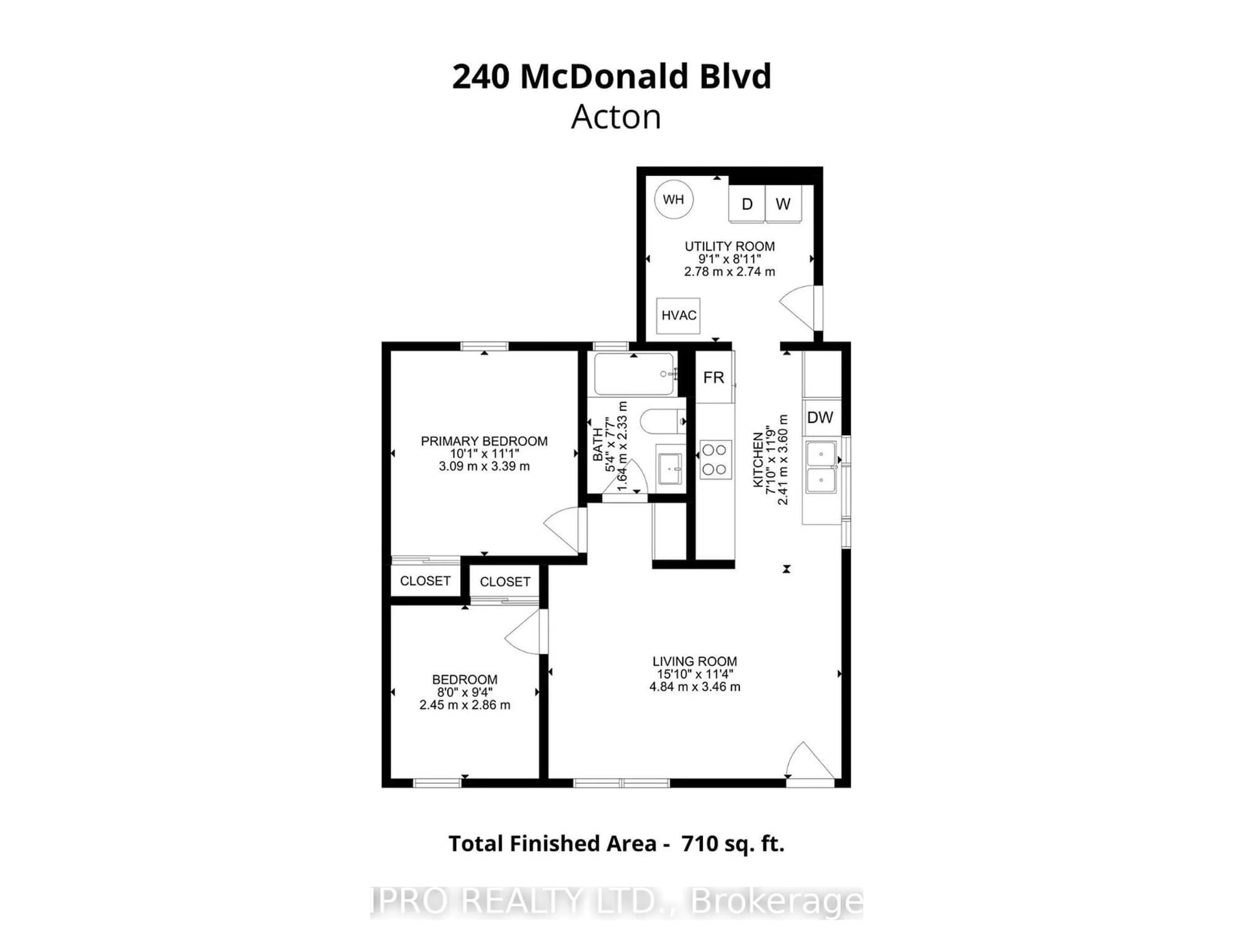 Floor plan for 240 McDonald Blvd, Halton Hills Ontario L7J 1B1