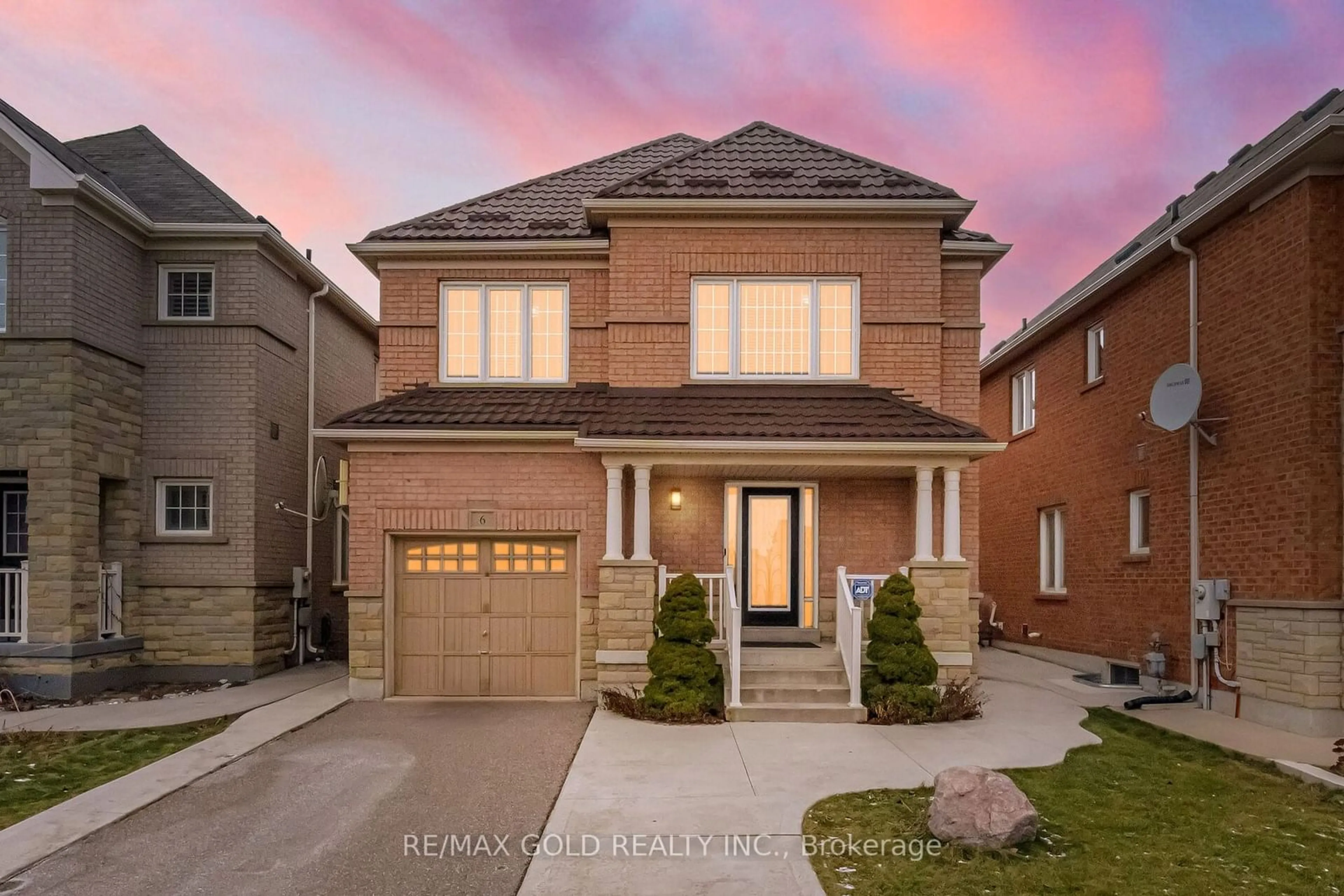 Home with brick exterior material, street for 6 Lightcatcher Circ, Brampton Ontario L6P 3P6