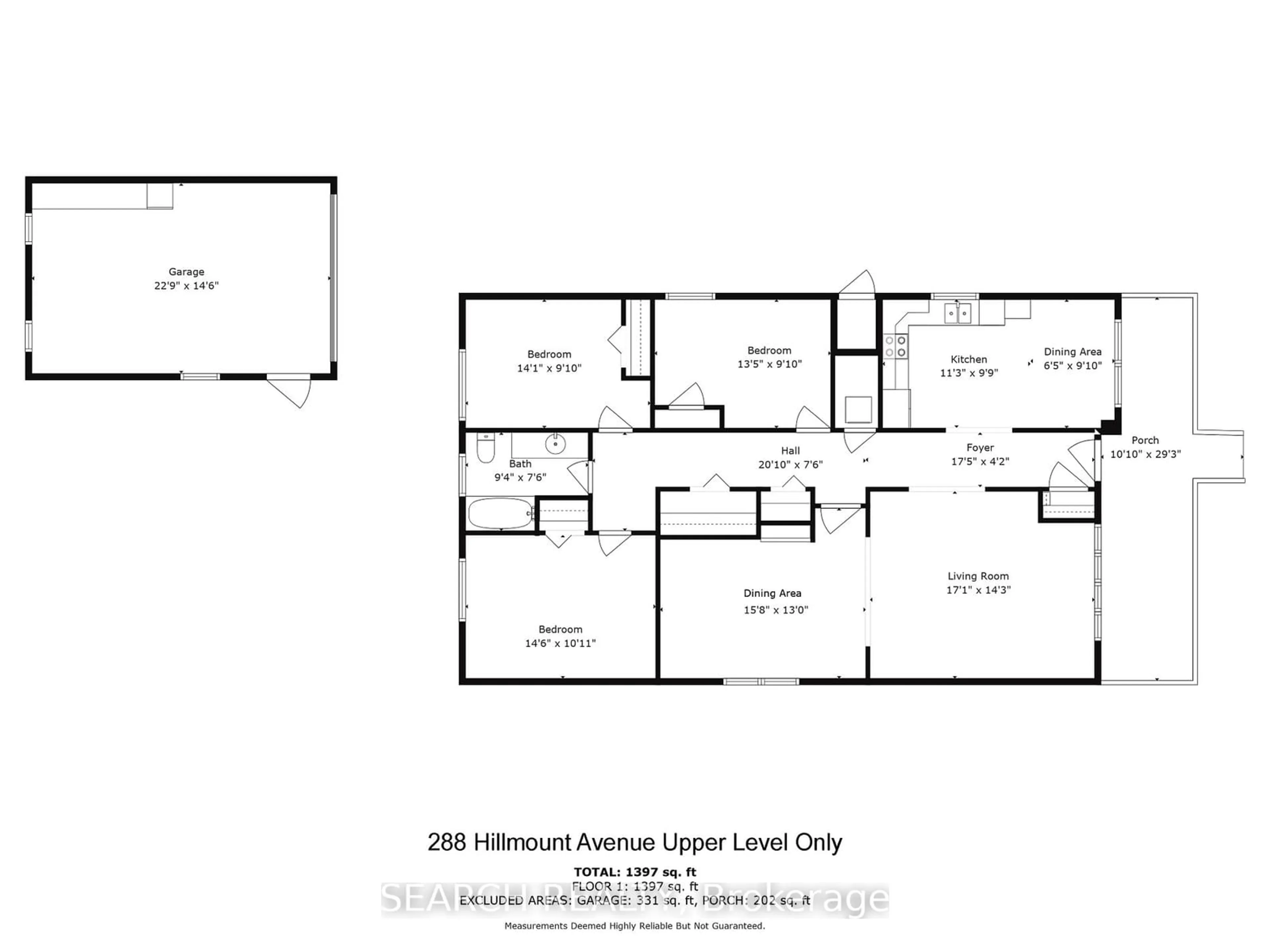 Floor plan for 288 Hillmount Ave, Toronto Ontario M6B 1Y4