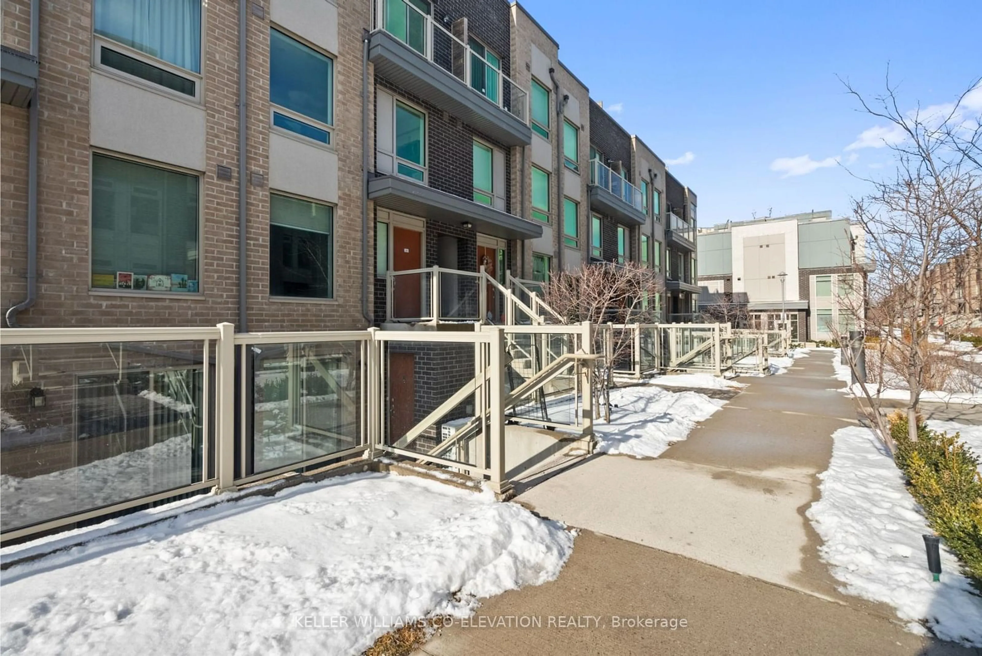 Patio, street for 7 Applewood Lane #217, Toronto Ontario M9C 2Z7