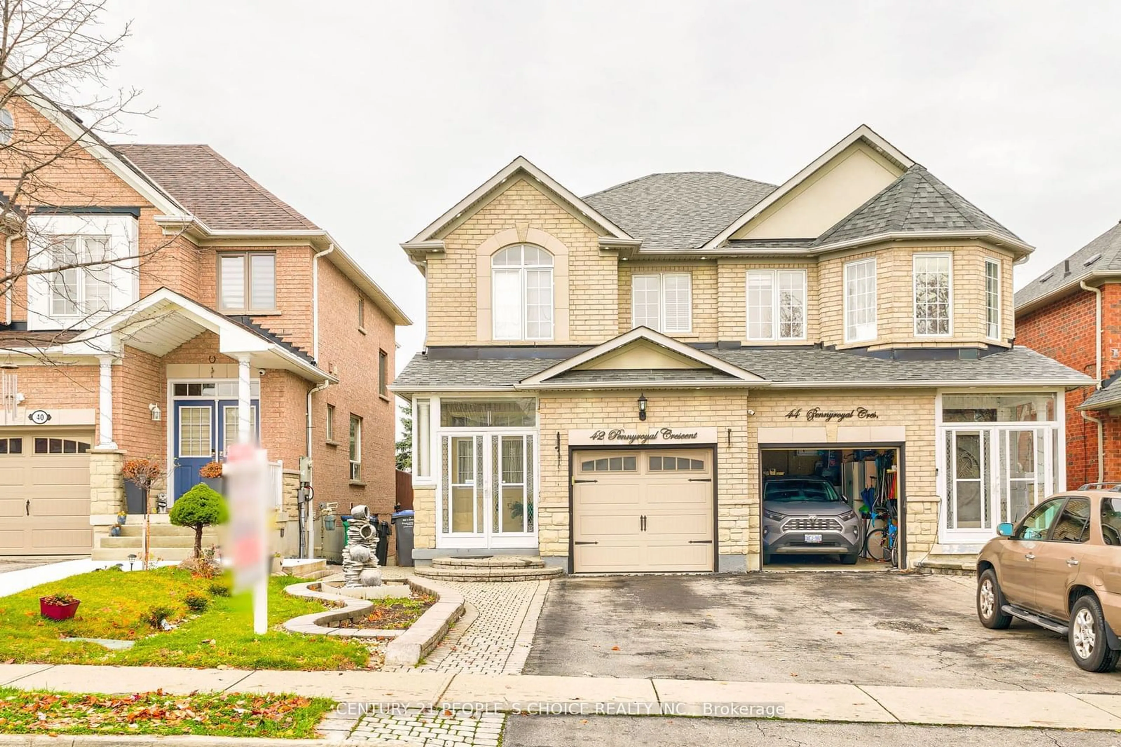 Home with brick exterior material, street for 42 Pennyroyal Cres, Brampton Ontario L6S 6J7