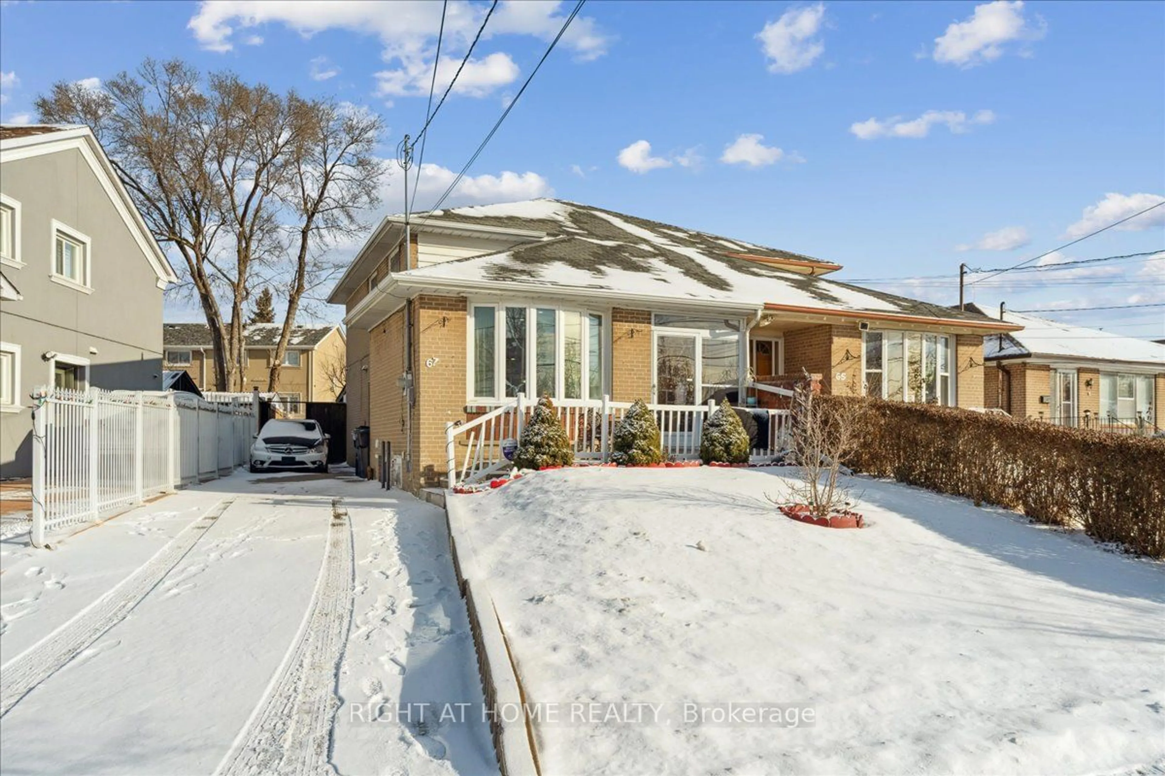 Home with brick exterior material, street for 67 Northover St, Toronto Ontario M3L 1W6