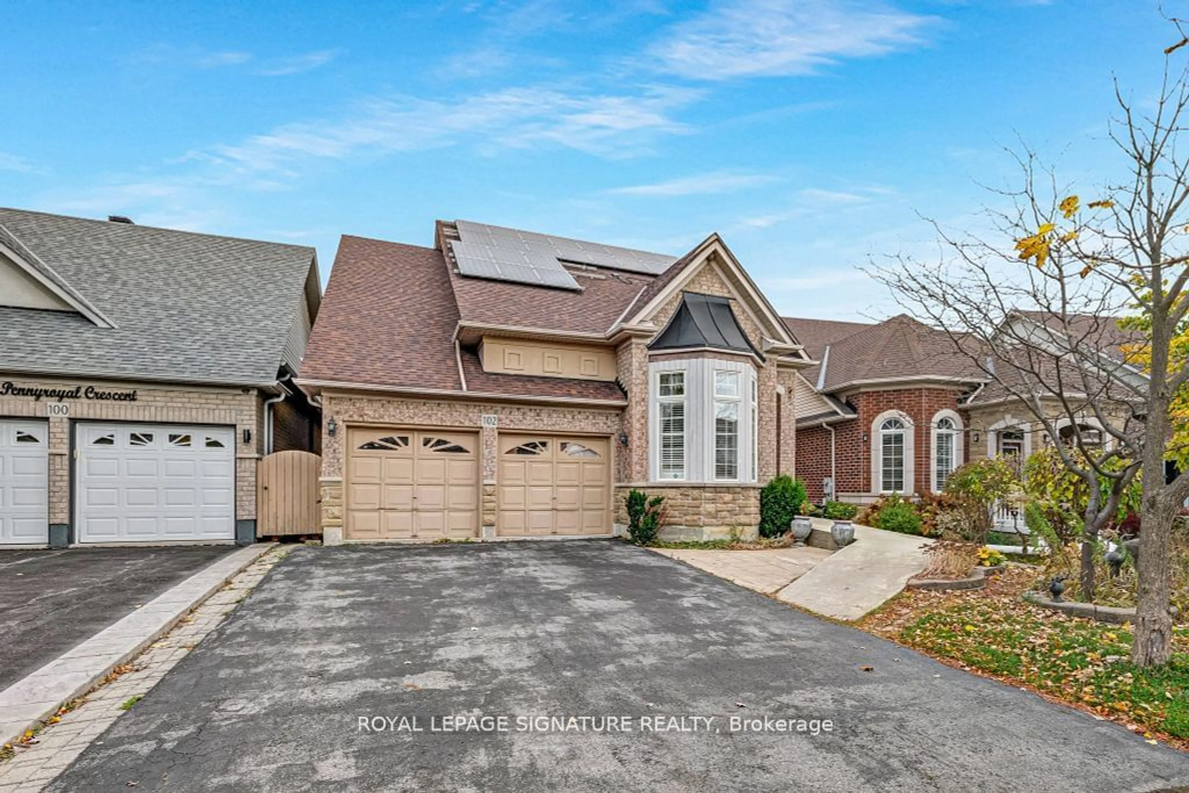 Home with brick exterior material, street for 102 Pennyroyal Cres, Brampton Ontario L6S 6J6