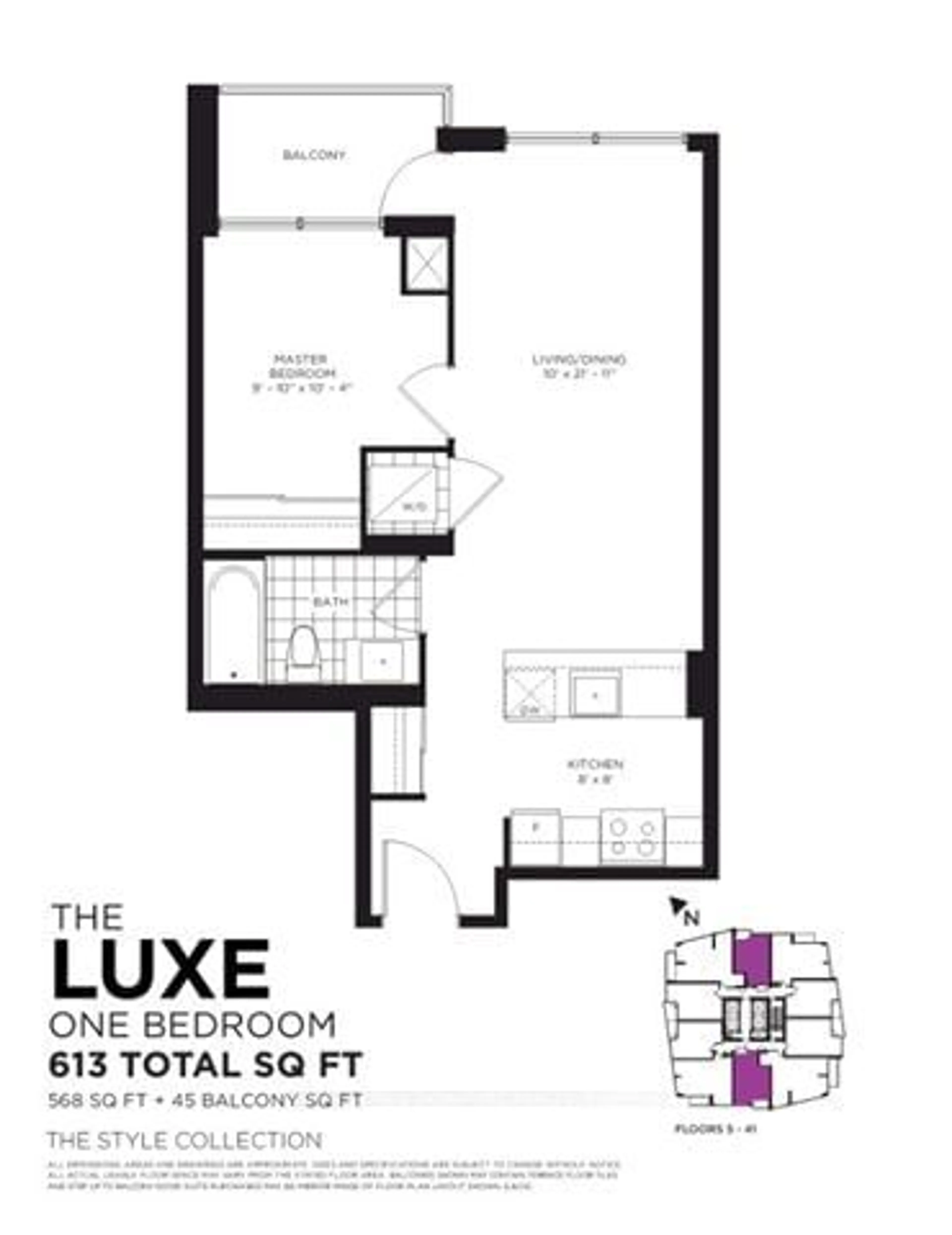 Floor plan for 510 Curran Pl #4103, Mississauga Ontario L5B 0J8