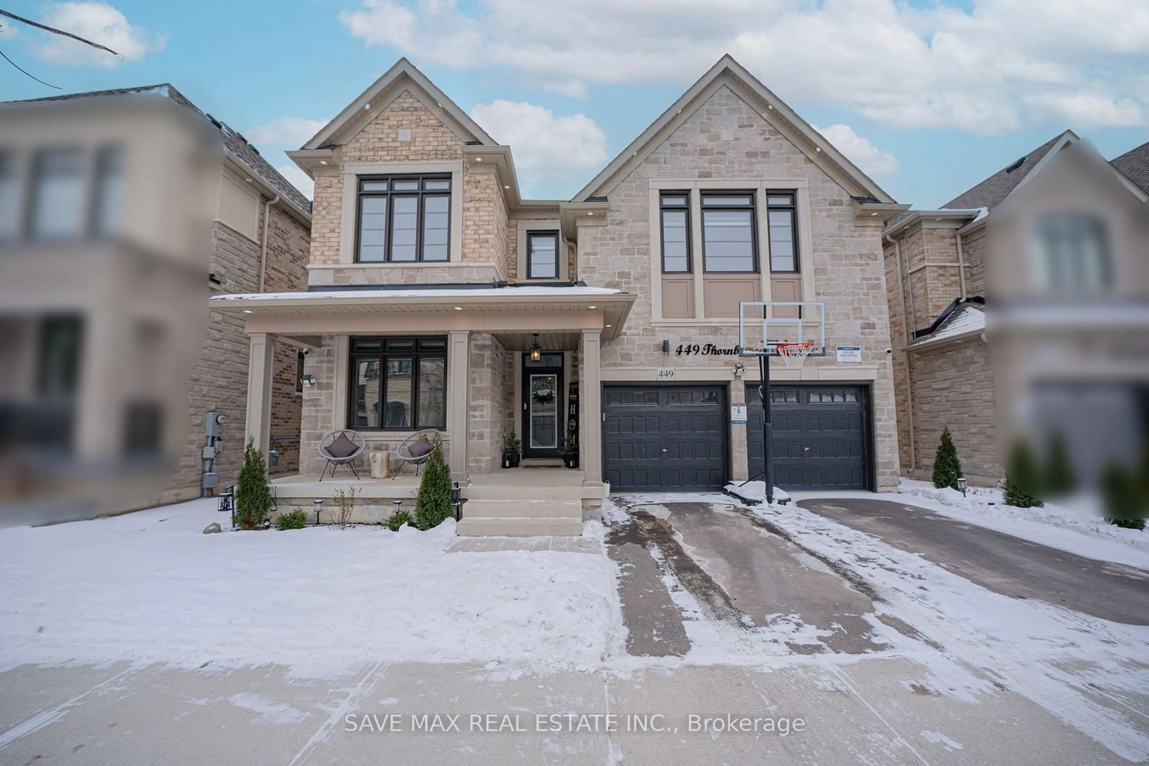 Home with brick exterior material, street for 449 Thornborrow Crt, Milton Ontario L9E 1T4