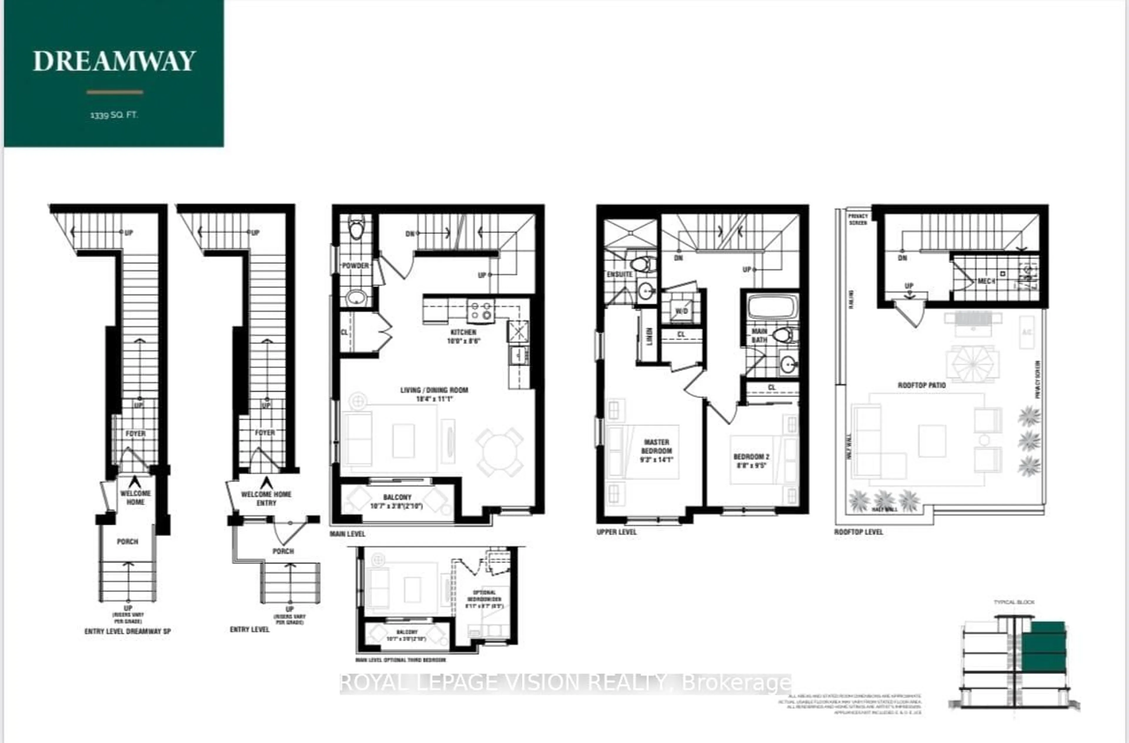 Floor plan for 3492 Widdicombe Way #9, Mississauga Ontario L5L 0B8