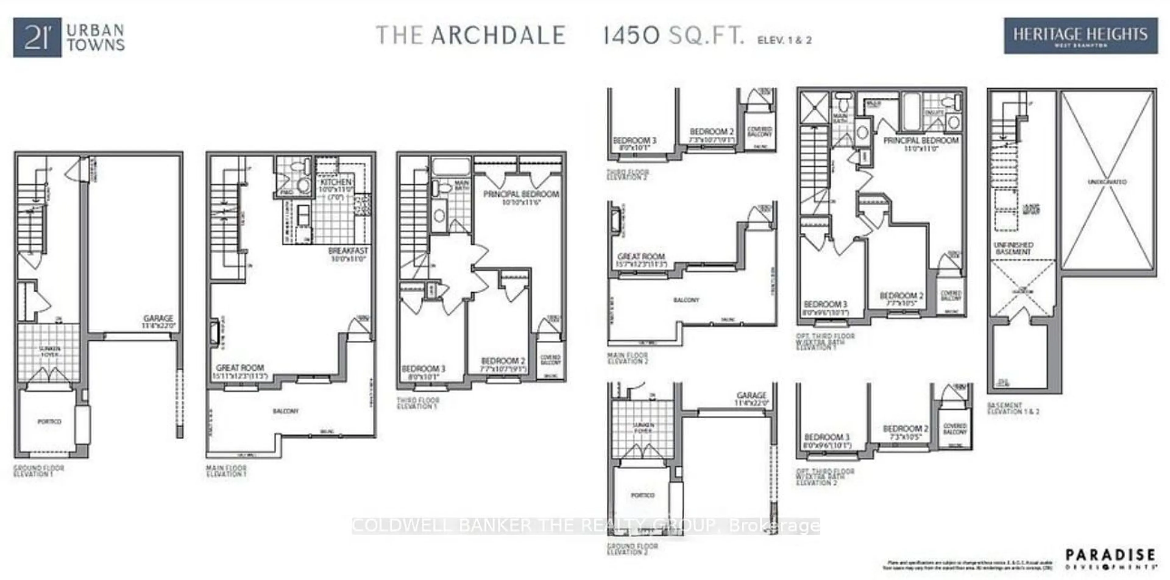 Floor plan for 0 Monreau Dr Dr, Brampton Ontario L7A 5M1