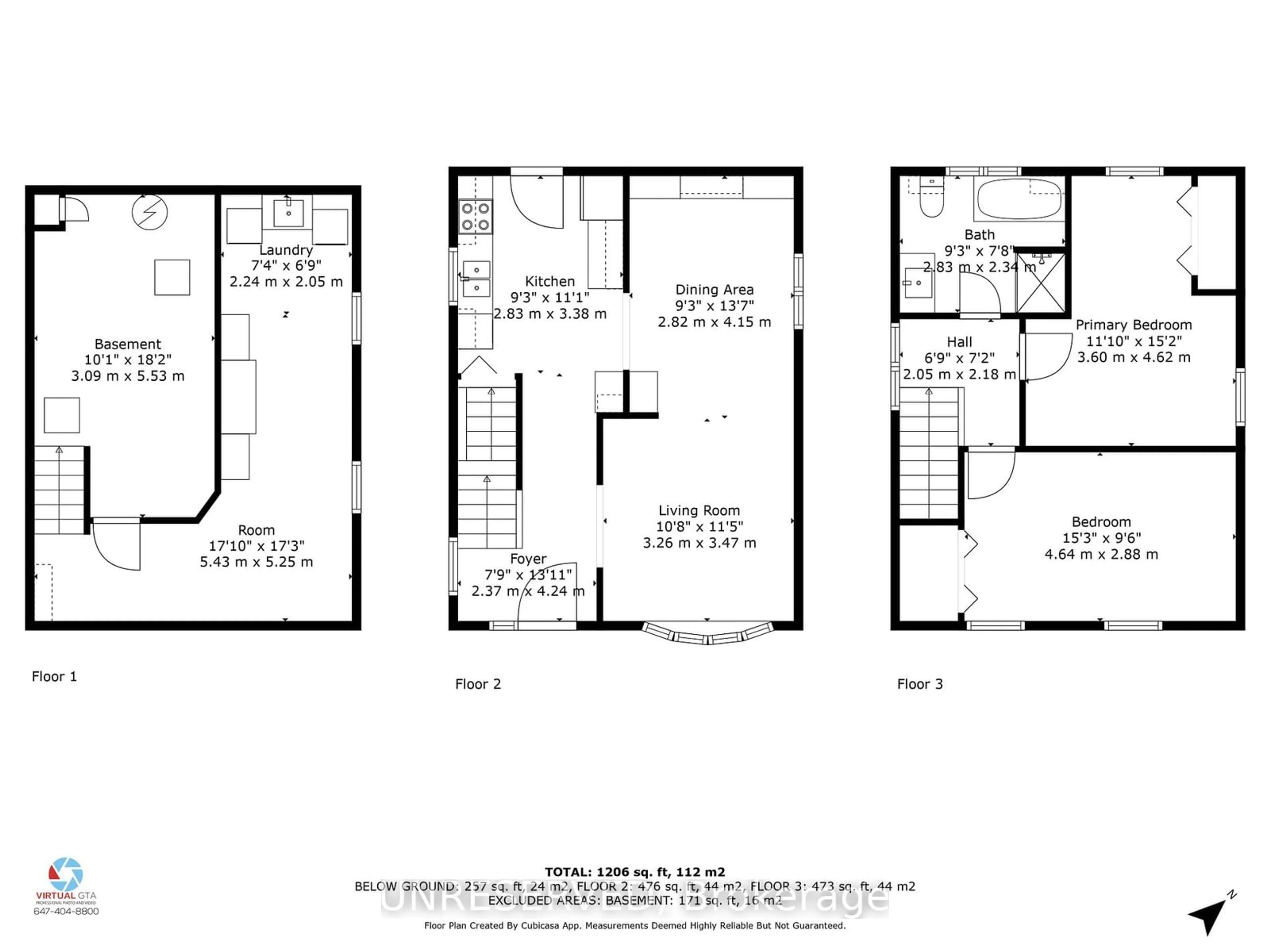 Floor plan for 16 Ewing St, Halton Hills Ontario L7G 2P7