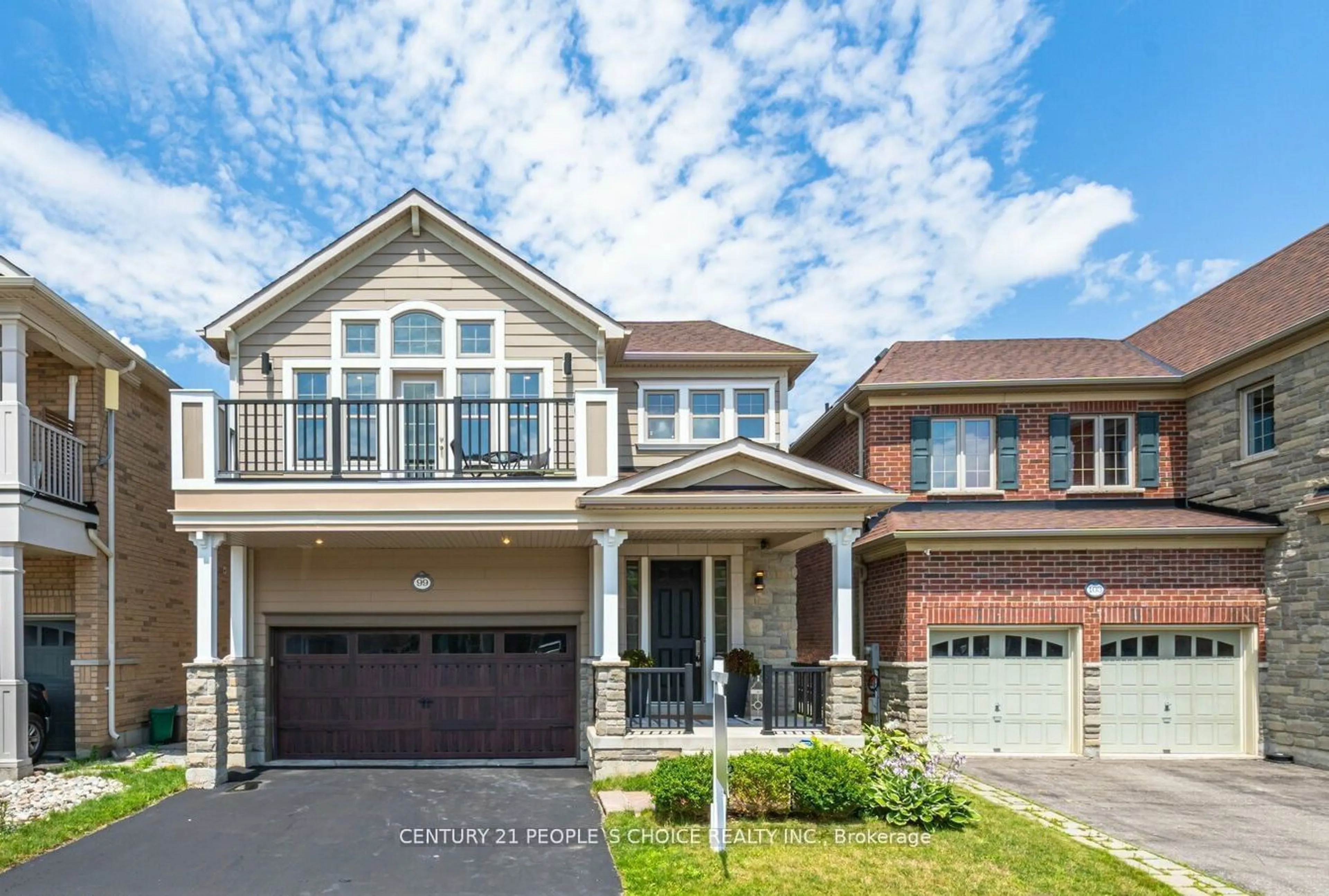 Home with brick exterior material, street for 99 Scott Blvd, Milton Ontario L9T 0S3