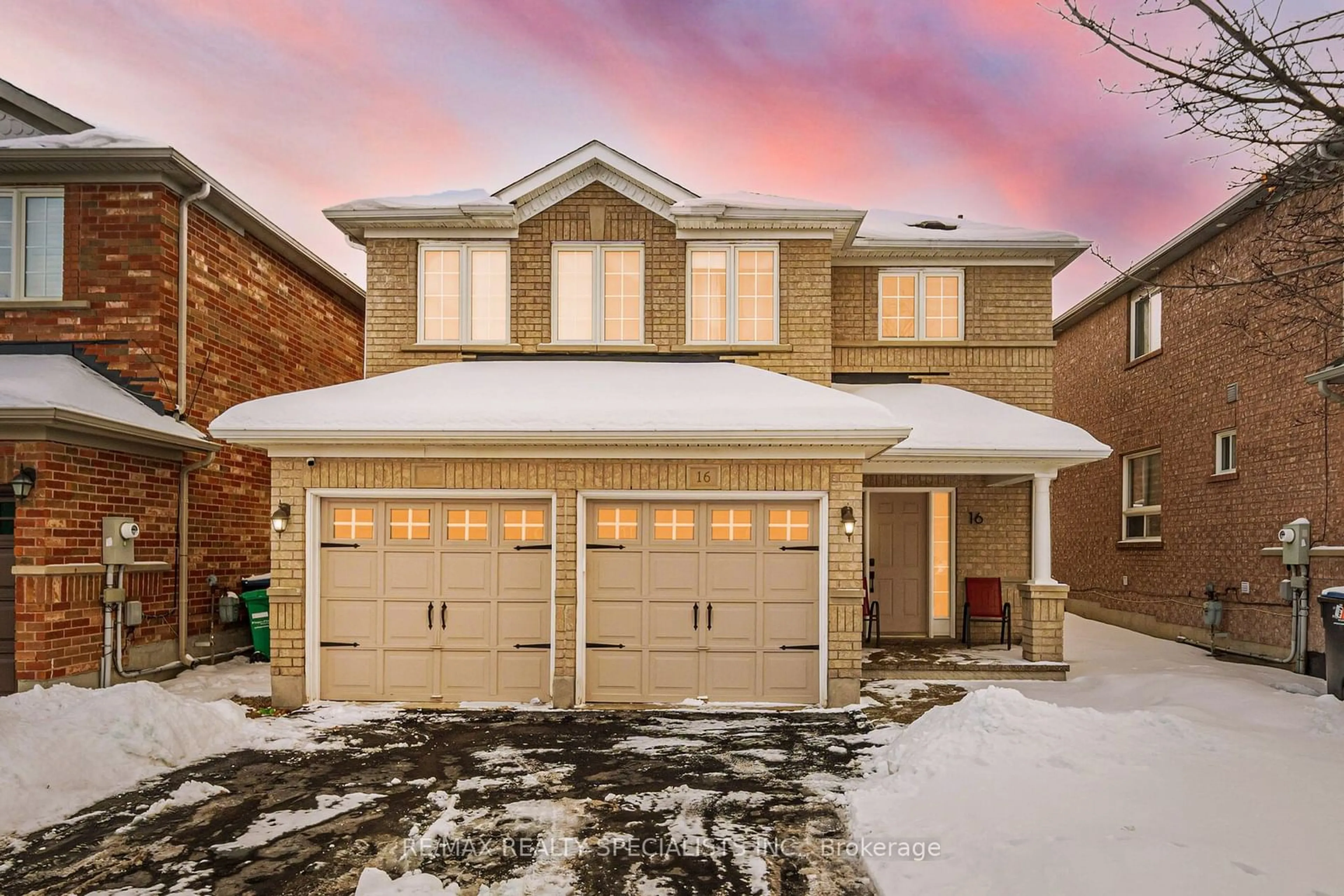 Home with brick exterior material, street for 16 Silver Egret Rd, Brampton Ontario L7A 3P4