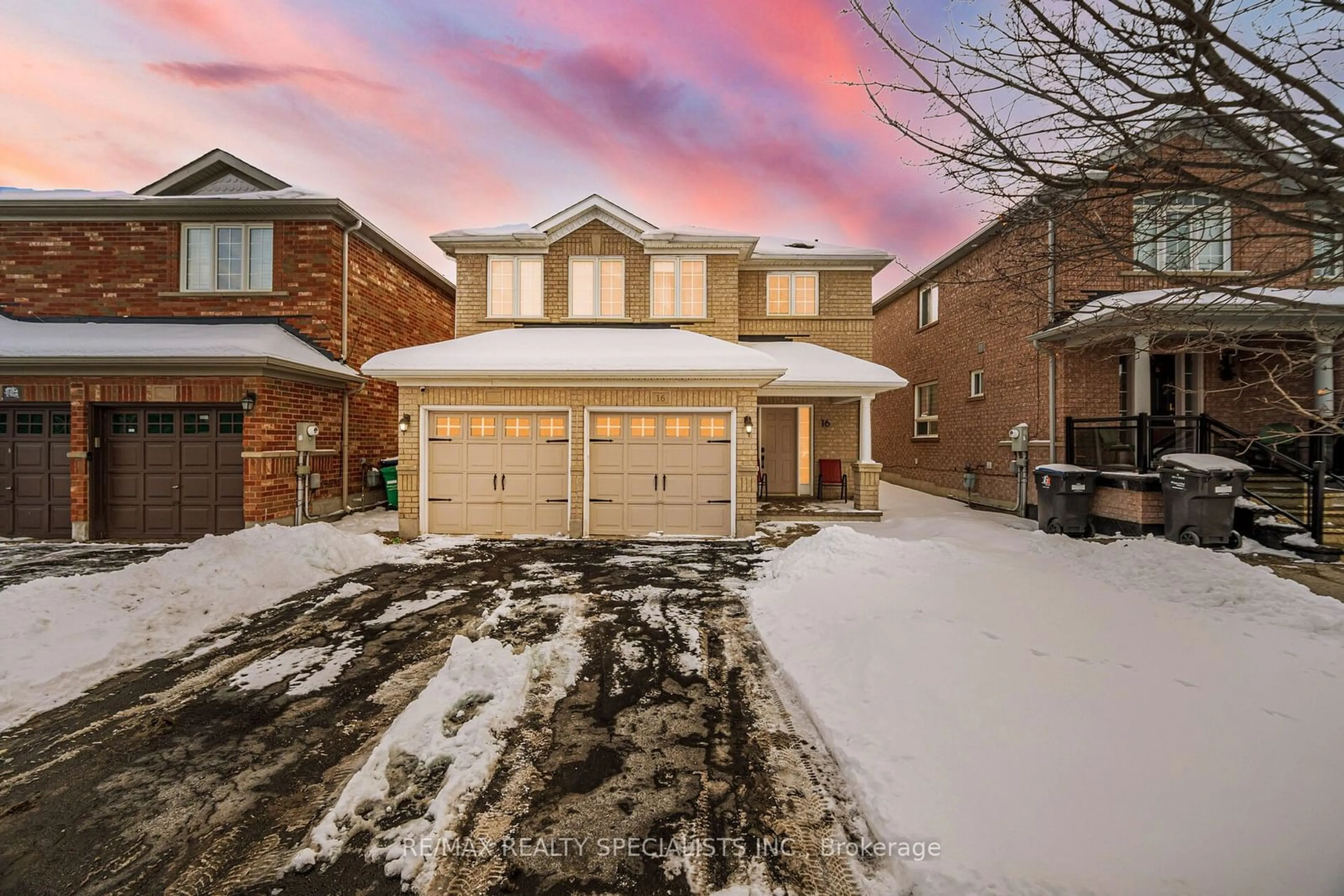 Home with brick exterior material, street for 16 Silver Egret Rd, Brampton Ontario L7A 3P4