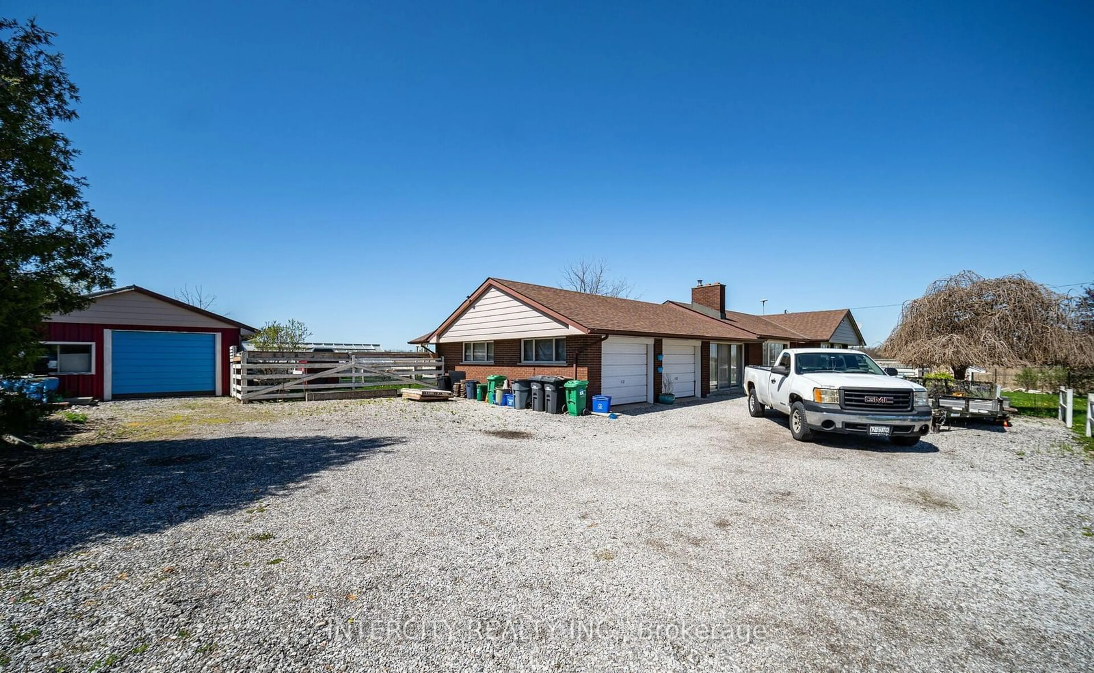 A pic from outside/outdoor area/front of a property/back of a property/a pic from drone, unknown for 1309 Lower Baseline, Milton Ontario L9E 0S7