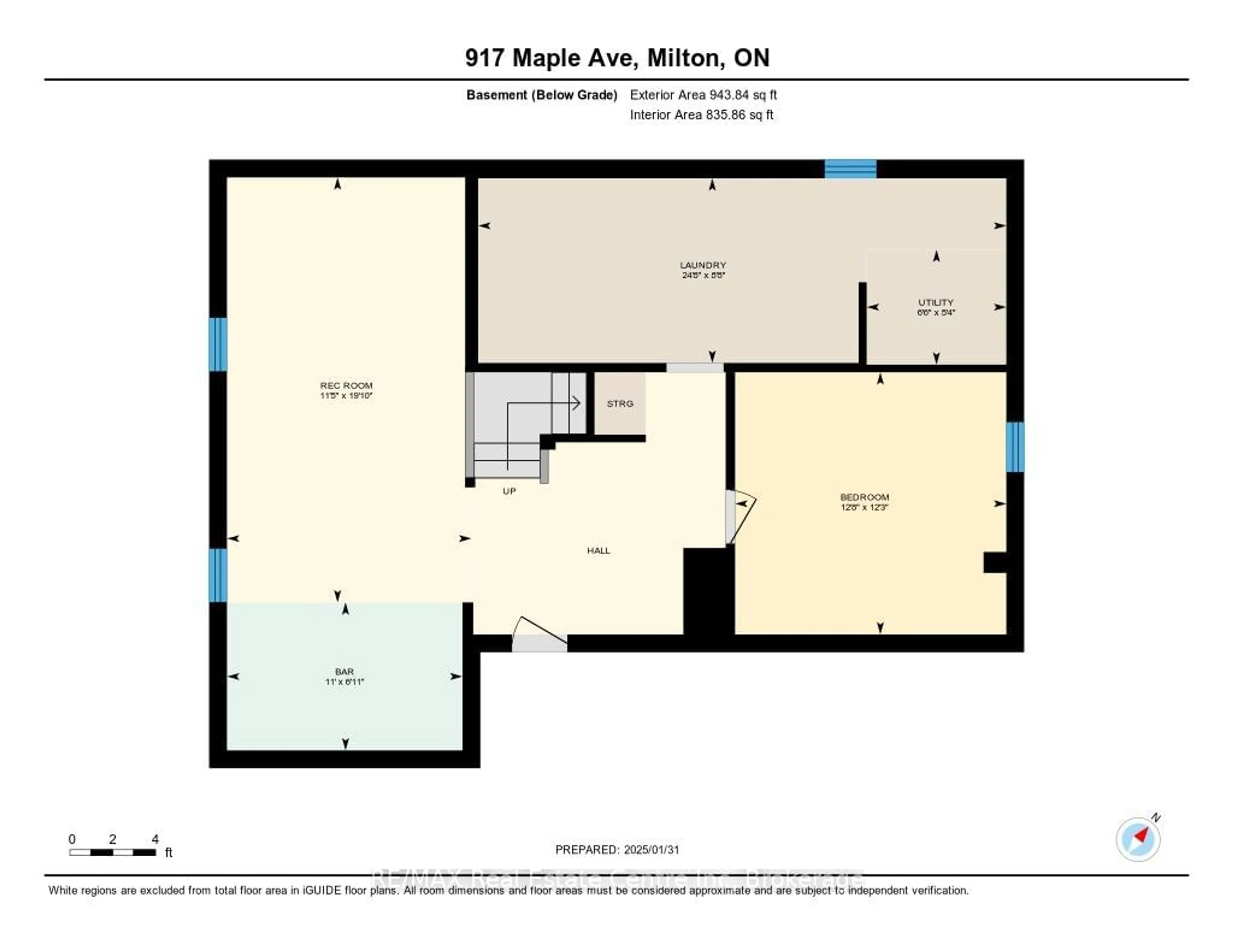 Floor plan for 917 Maple Ave, Milton Ontario L9T 3X6