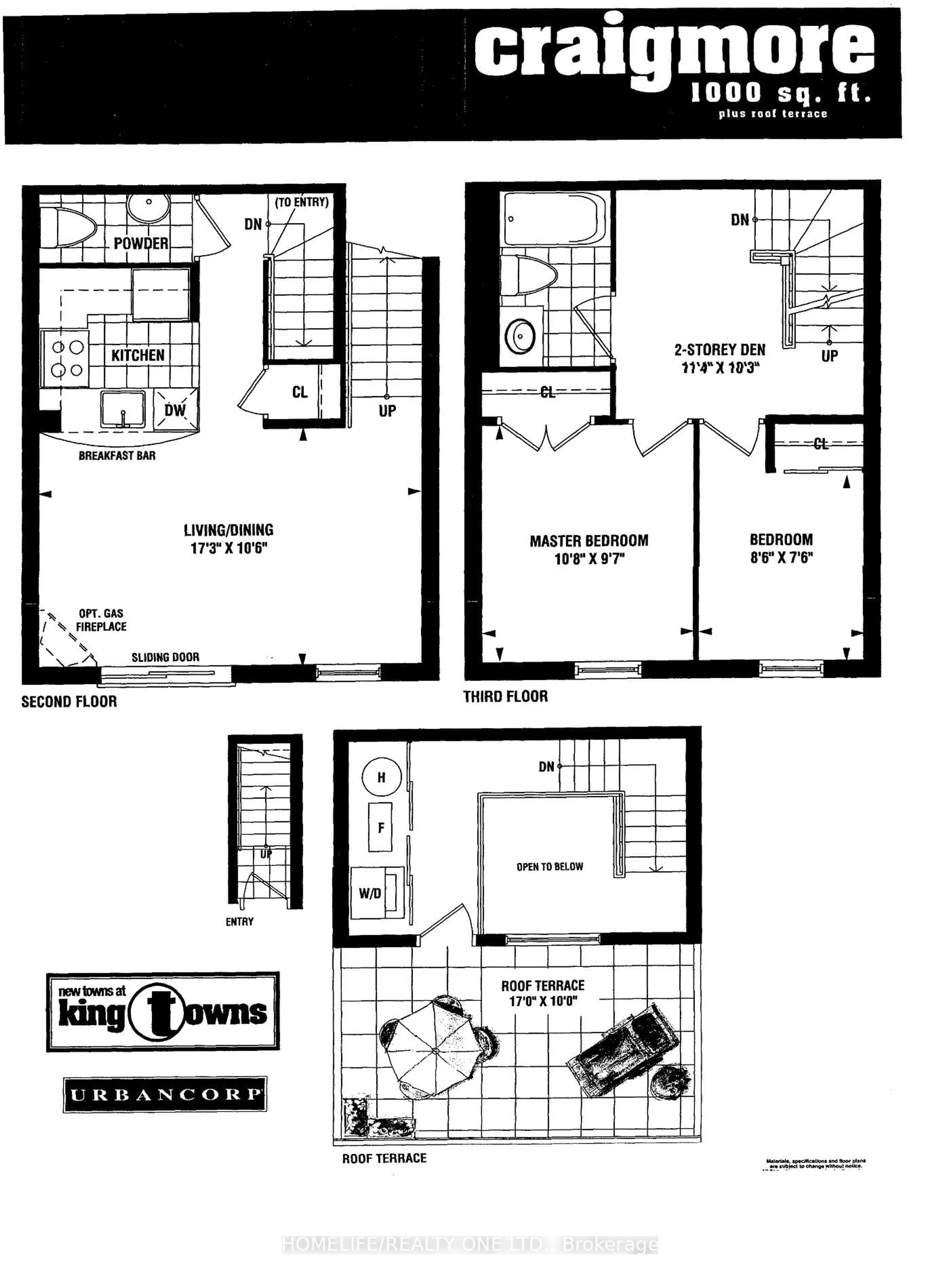 Floor plan for 18 Laidlaw St #1019, Toronto Ontario M6K 1X2