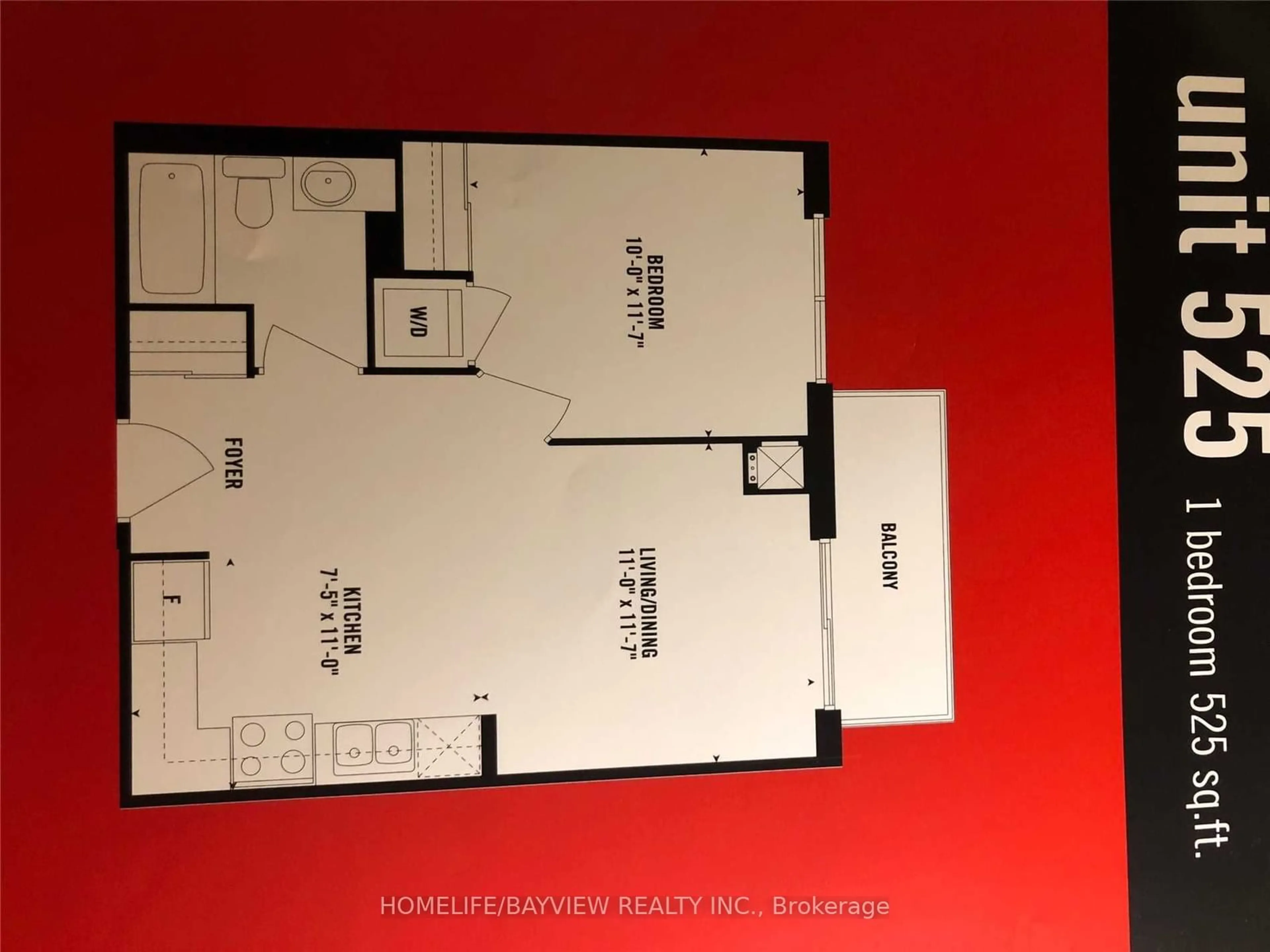 Floor plan for 812 Lansdowne Ave #718, Toronto Ontario M6H 4K5