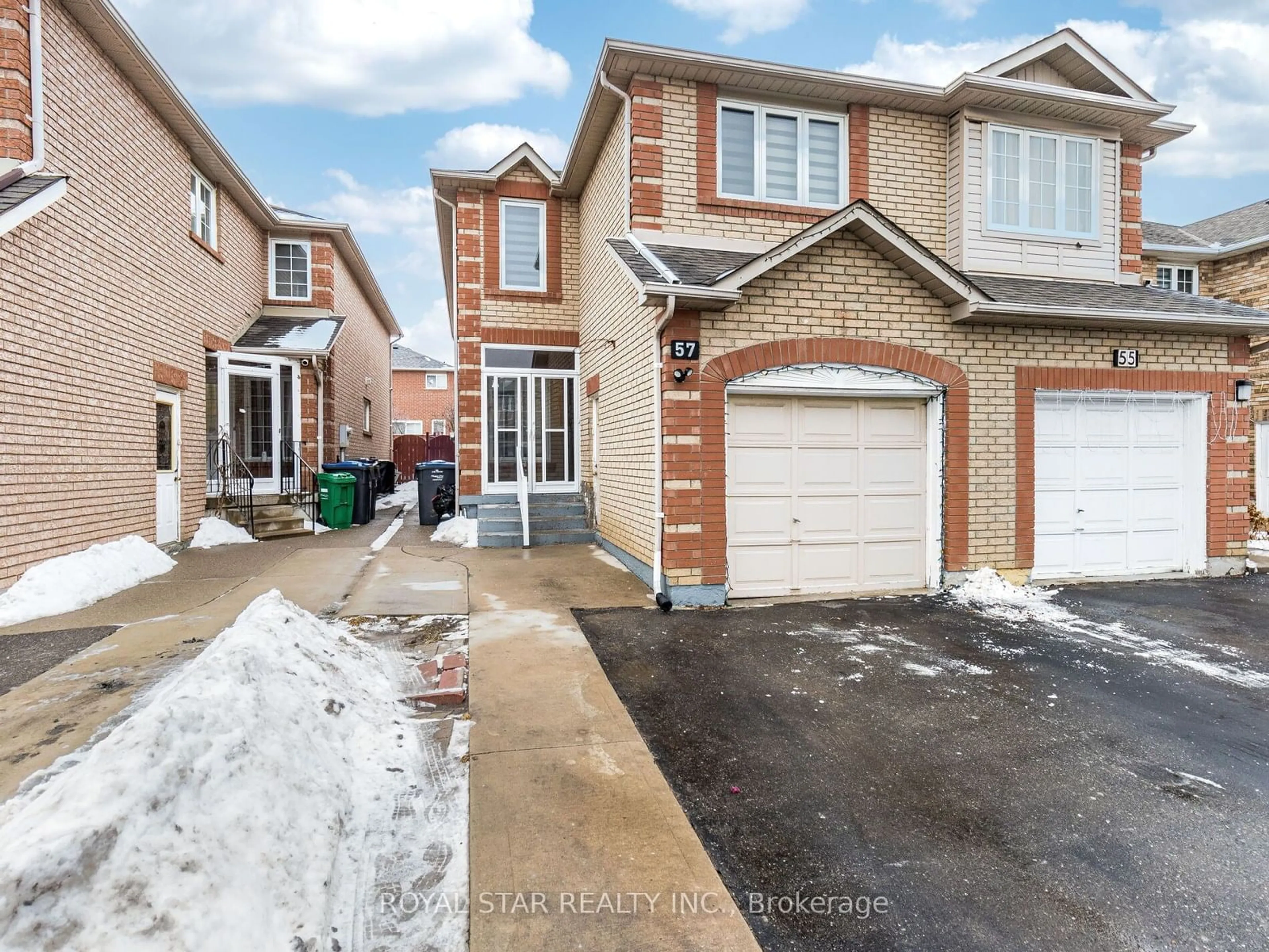 Home with brick exterior material, street for 57 Tumbleweed Tr, Brampton Ontario L6Y 0N2