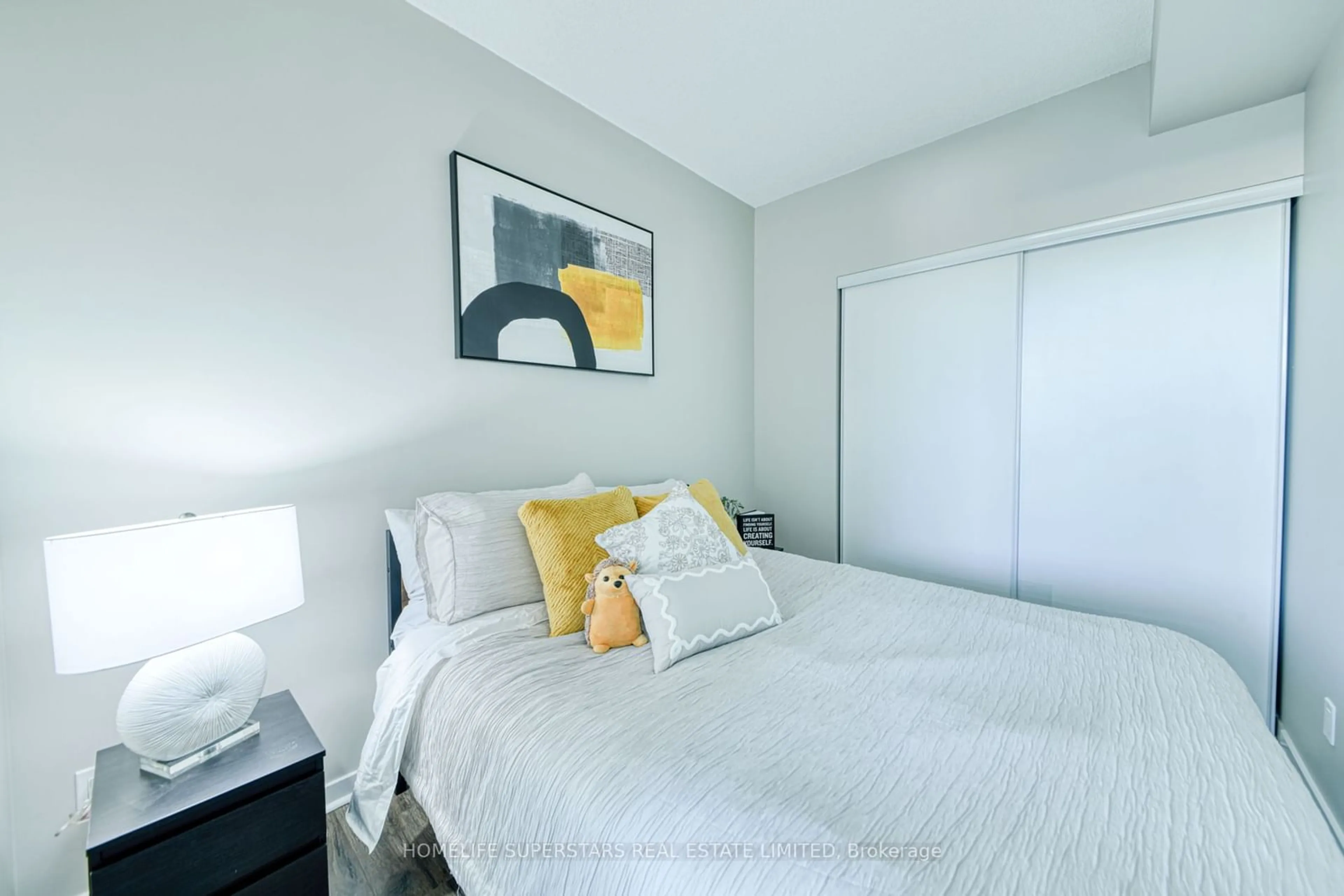 Bedroom with bed, unknown for 105 The Queensway Ave #3112, Toronto Ontario M6S 5B5