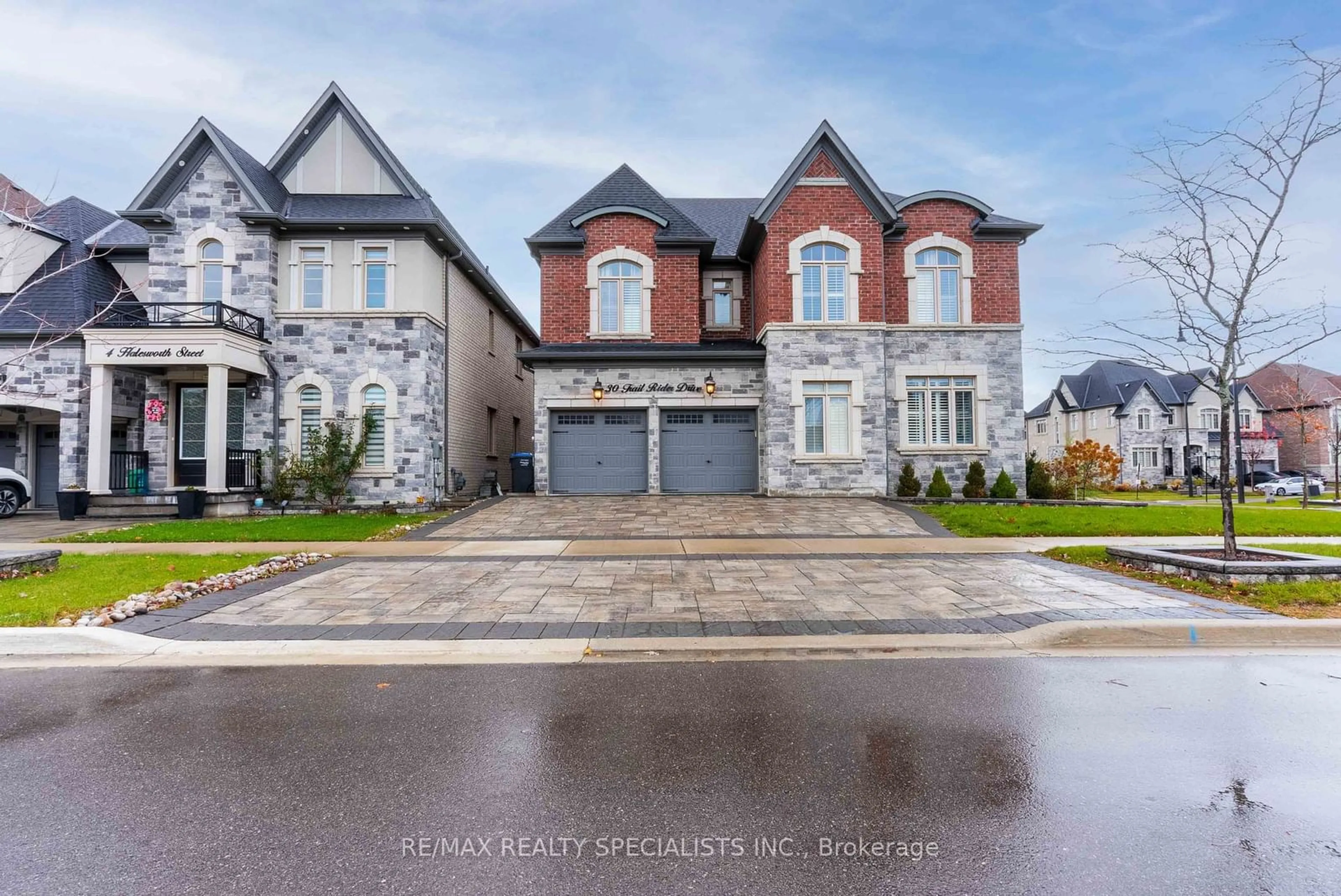 Home with brick exterior material, street for 30 Trail Rider Dr, Brampton Ontario L6P 4M4