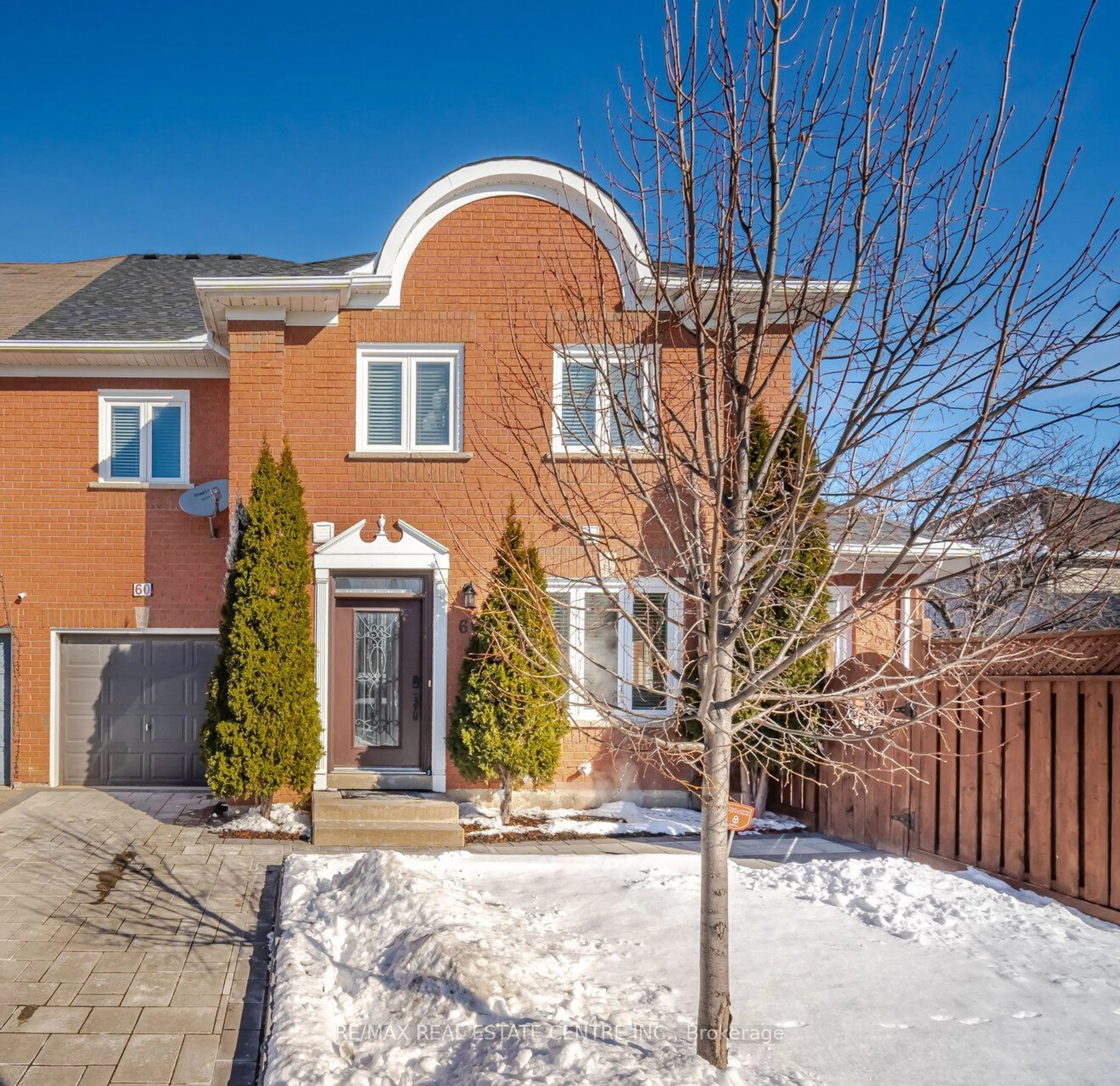 Home with brick exterior material, street for 60 Clover Bloom Rd, Brampton Ontario L6R 1S4