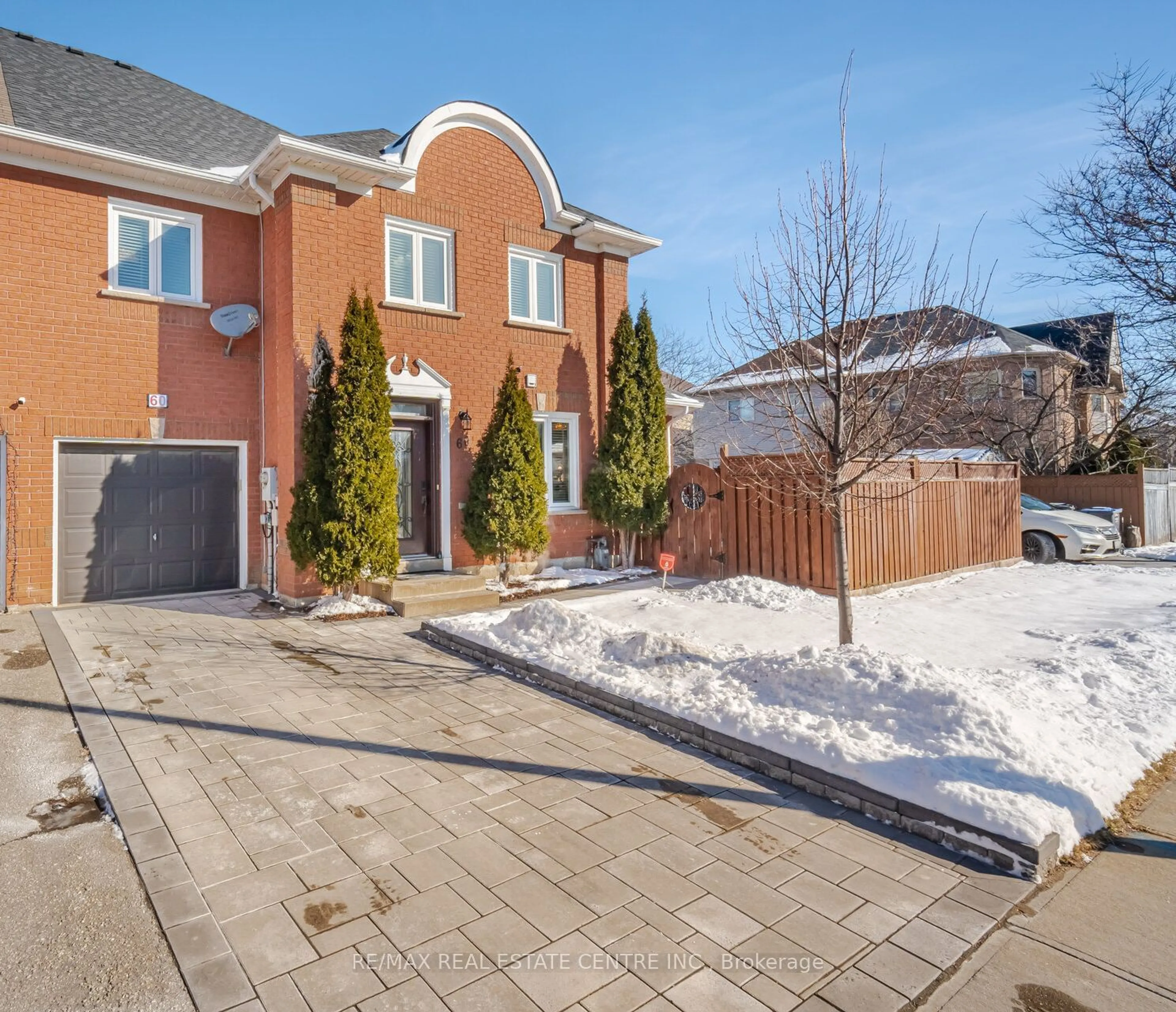 Home with brick exterior material, street for 60 Clover Bloom Rd, Brampton Ontario L6R 1S4