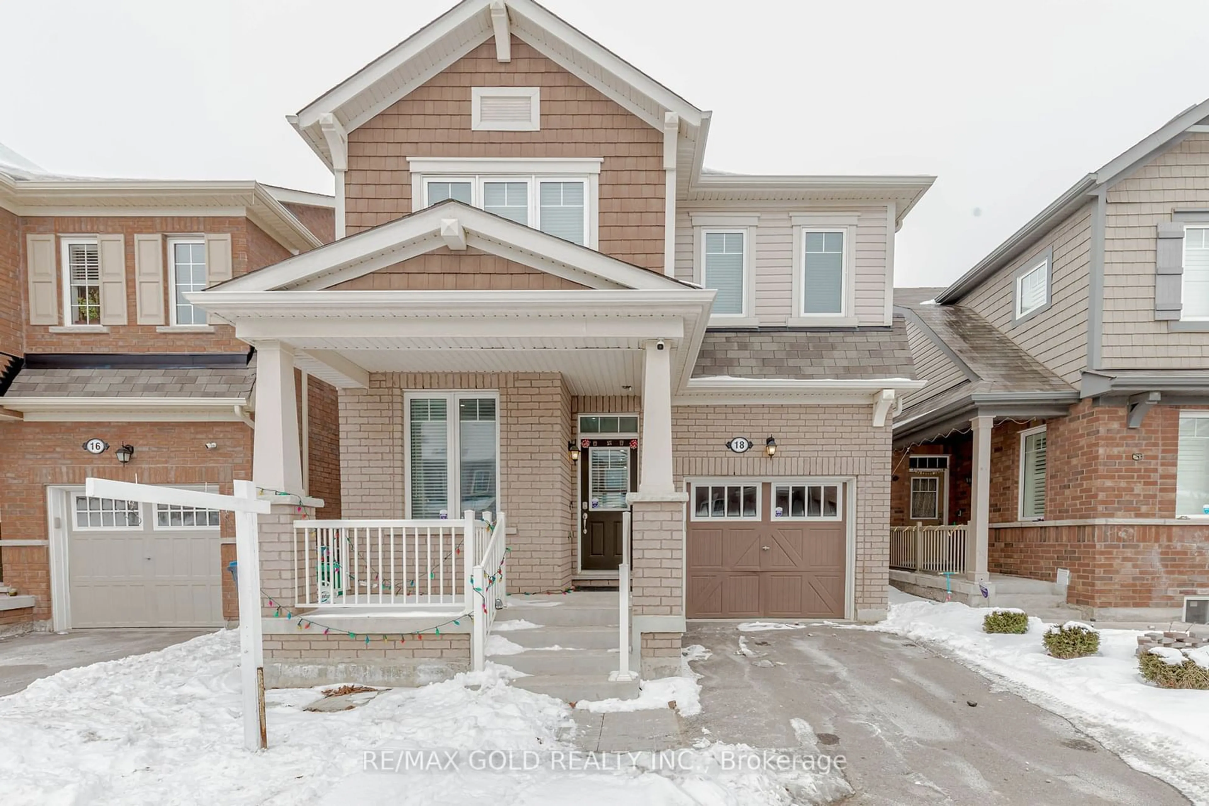 Home with brick exterior material, street for 18 Jemima Rd, Brampton Ontario L7A 4T6