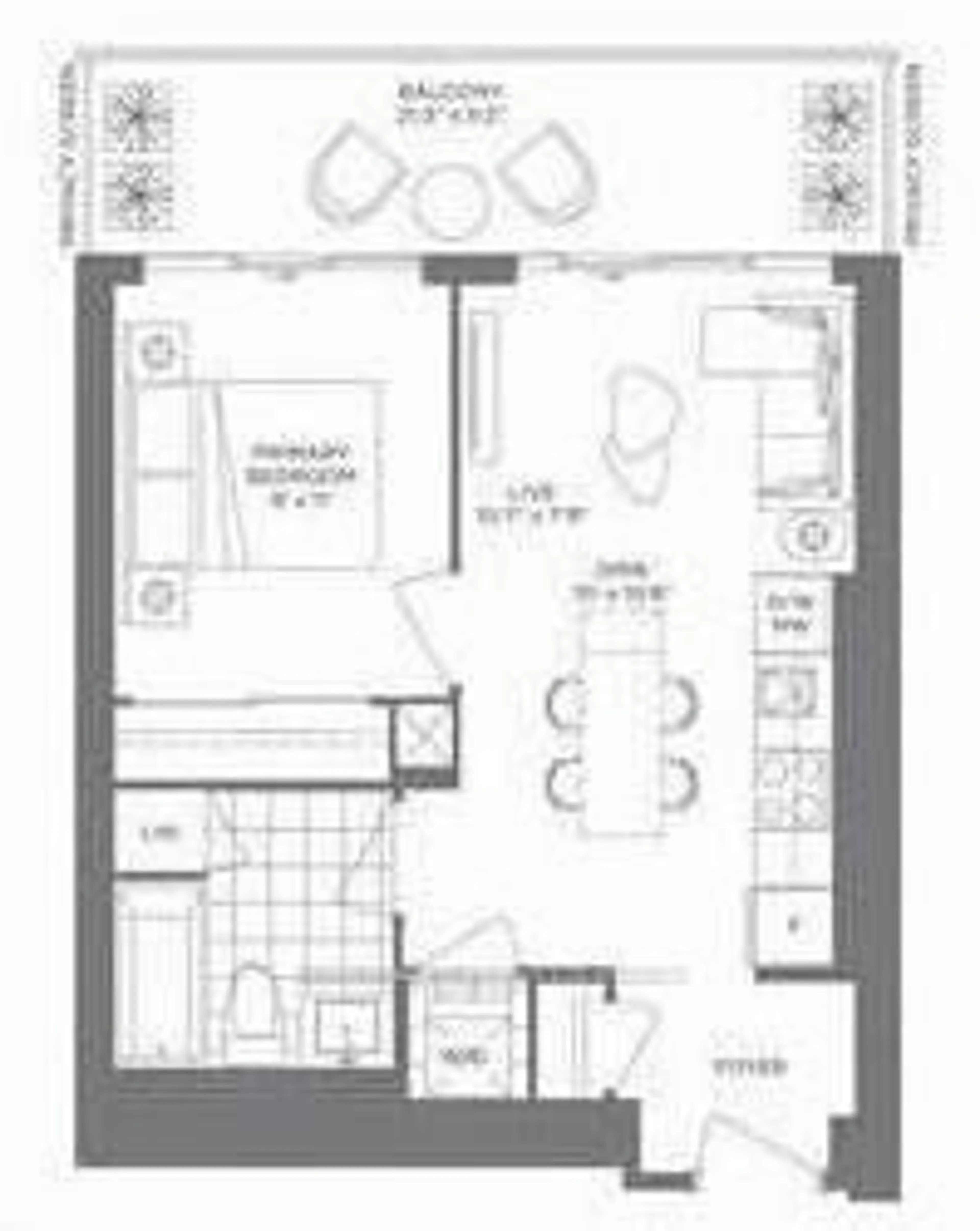 Floor plan for 70 Annie Craig Dr #1001, Toronto Ontario M8V 0G2