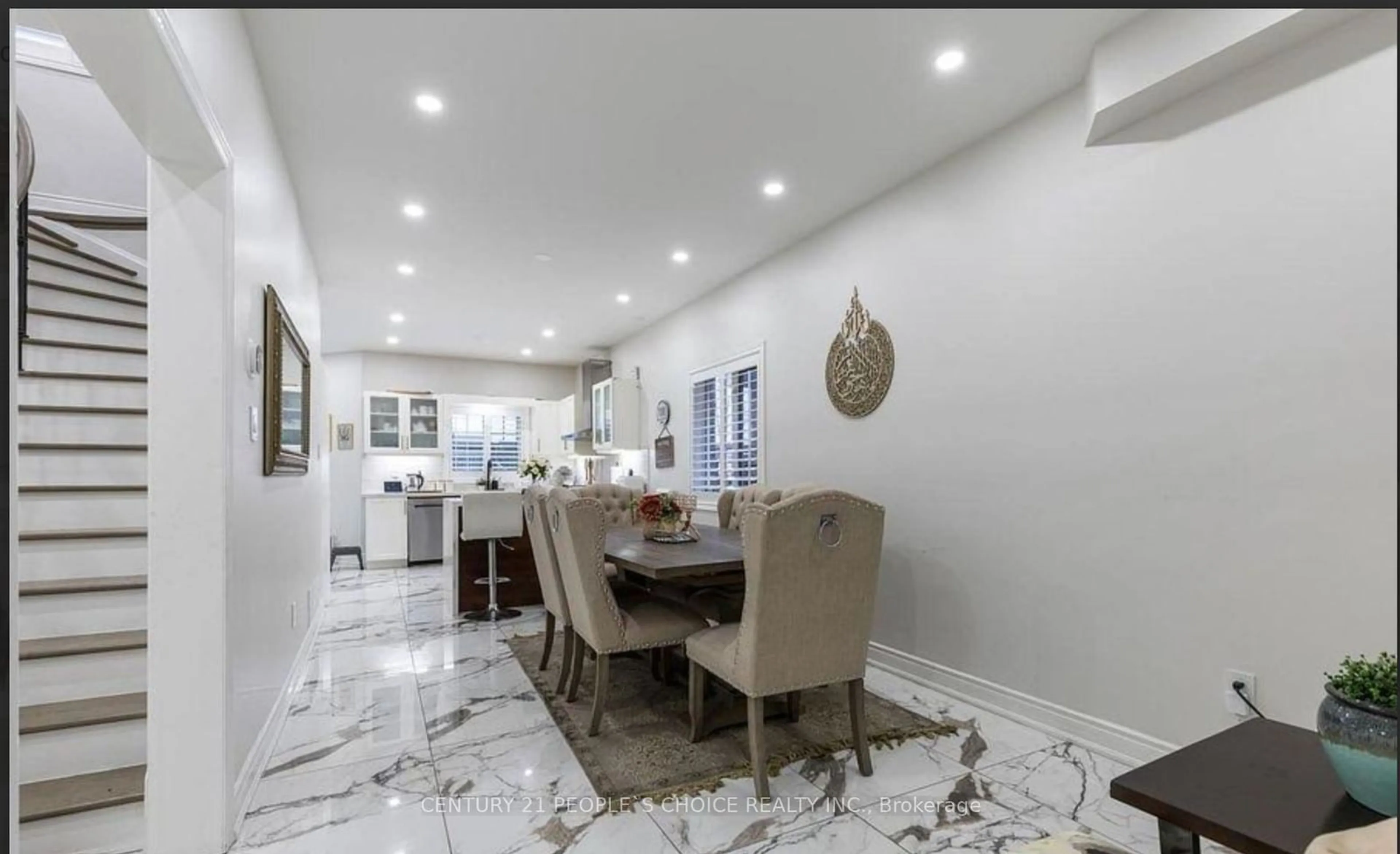 Dining room, ceramic/tile floor for 6993 Amour Terr, Mississauga Ontario L5W 1G5