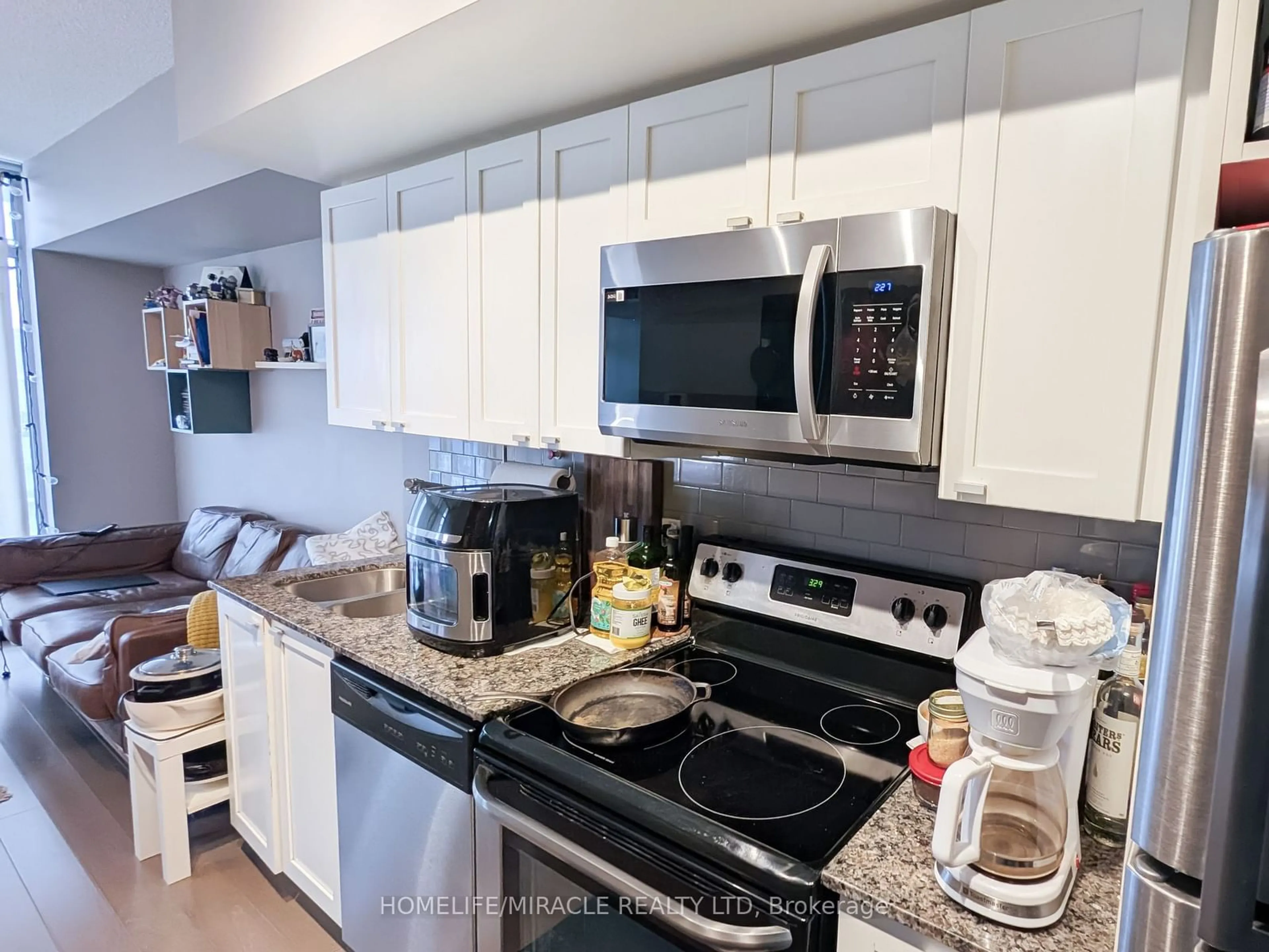 Standard kitchen, unknown for 105 The Queensway #3012, Toronto Ontario M6S 5B5