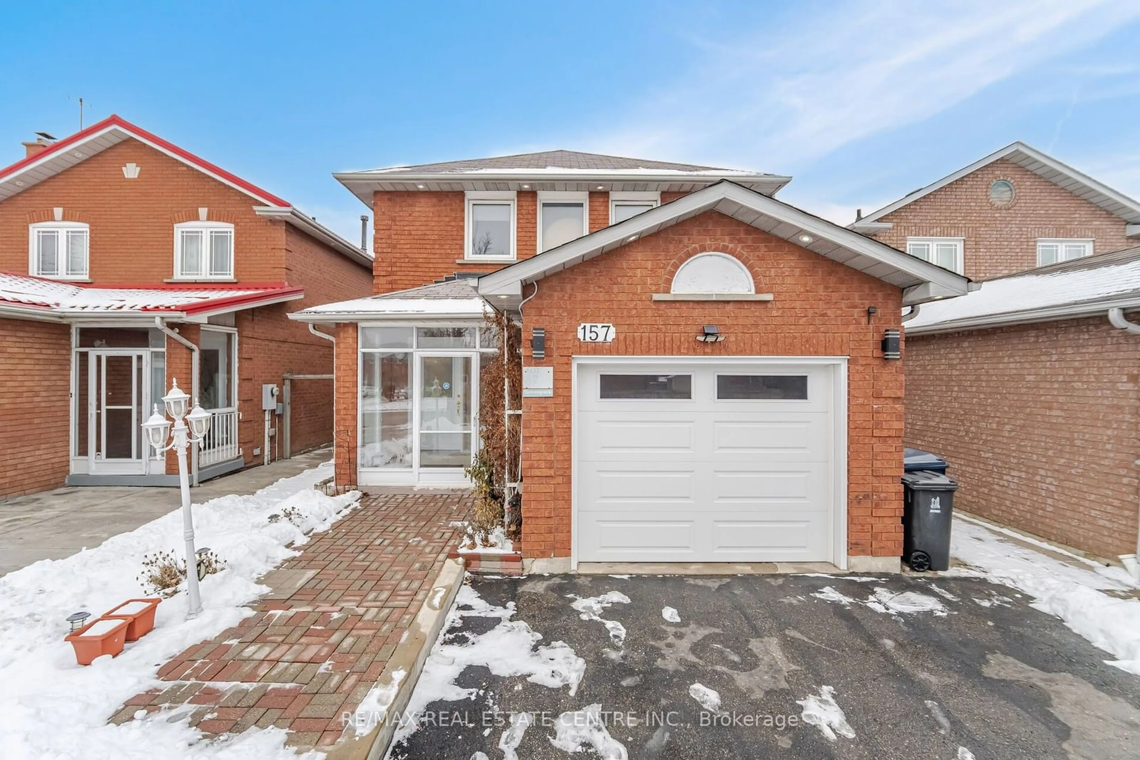 Home with brick exterior material, street for 157 Cinrickbar Dr, Toronto Ontario M9W 6W8