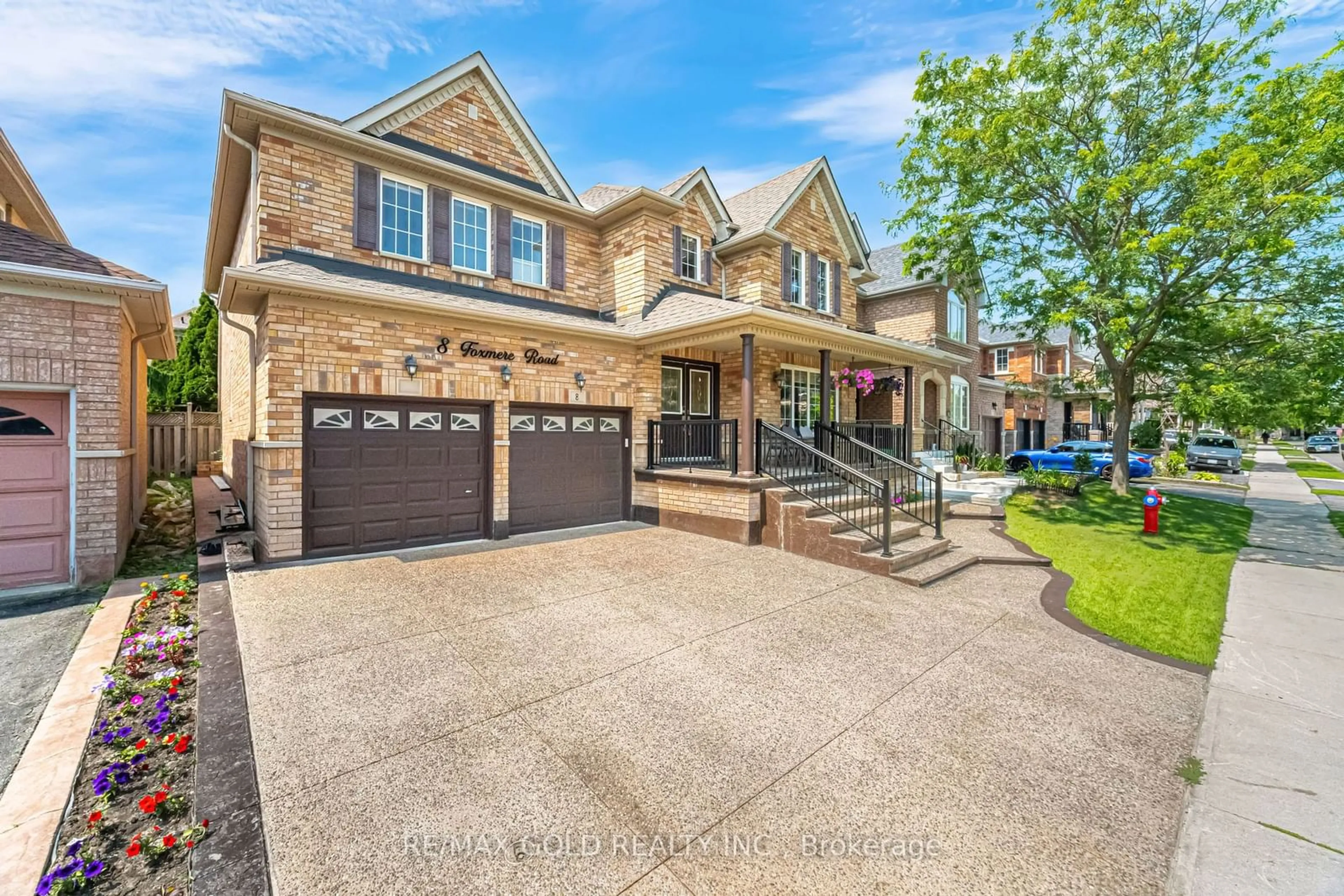 Home with brick exterior material, street for 8 Foxmere Rd, Brampton Ontario L7A 1S6