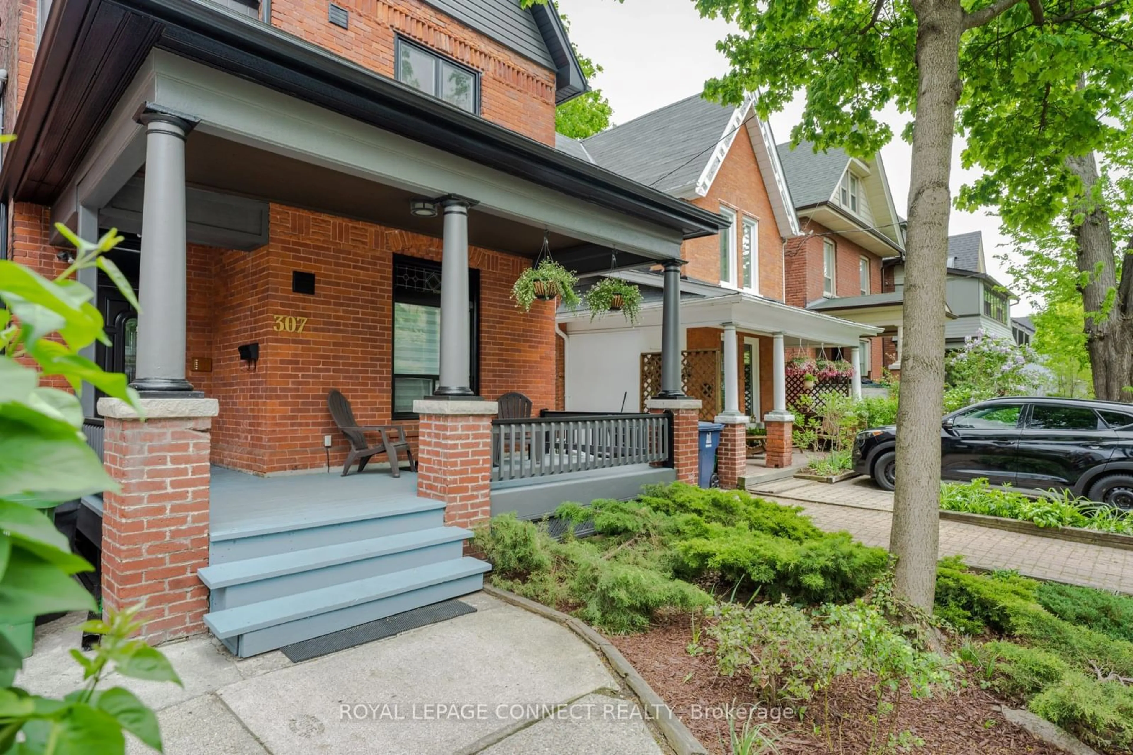 Home with brick exterior material, street for 307 Pacific Ave, Toronto Ontario M6P 2P8