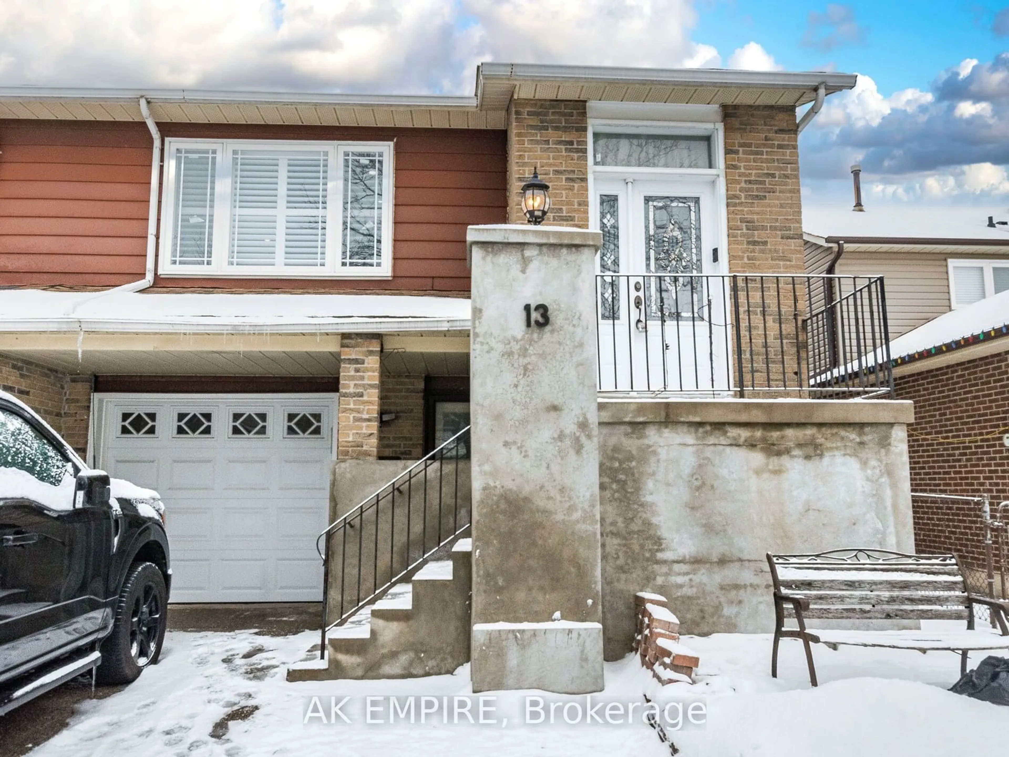 Home with brick exterior material, street for 13 Foxacre Row, Brampton Ontario L6V 3V7