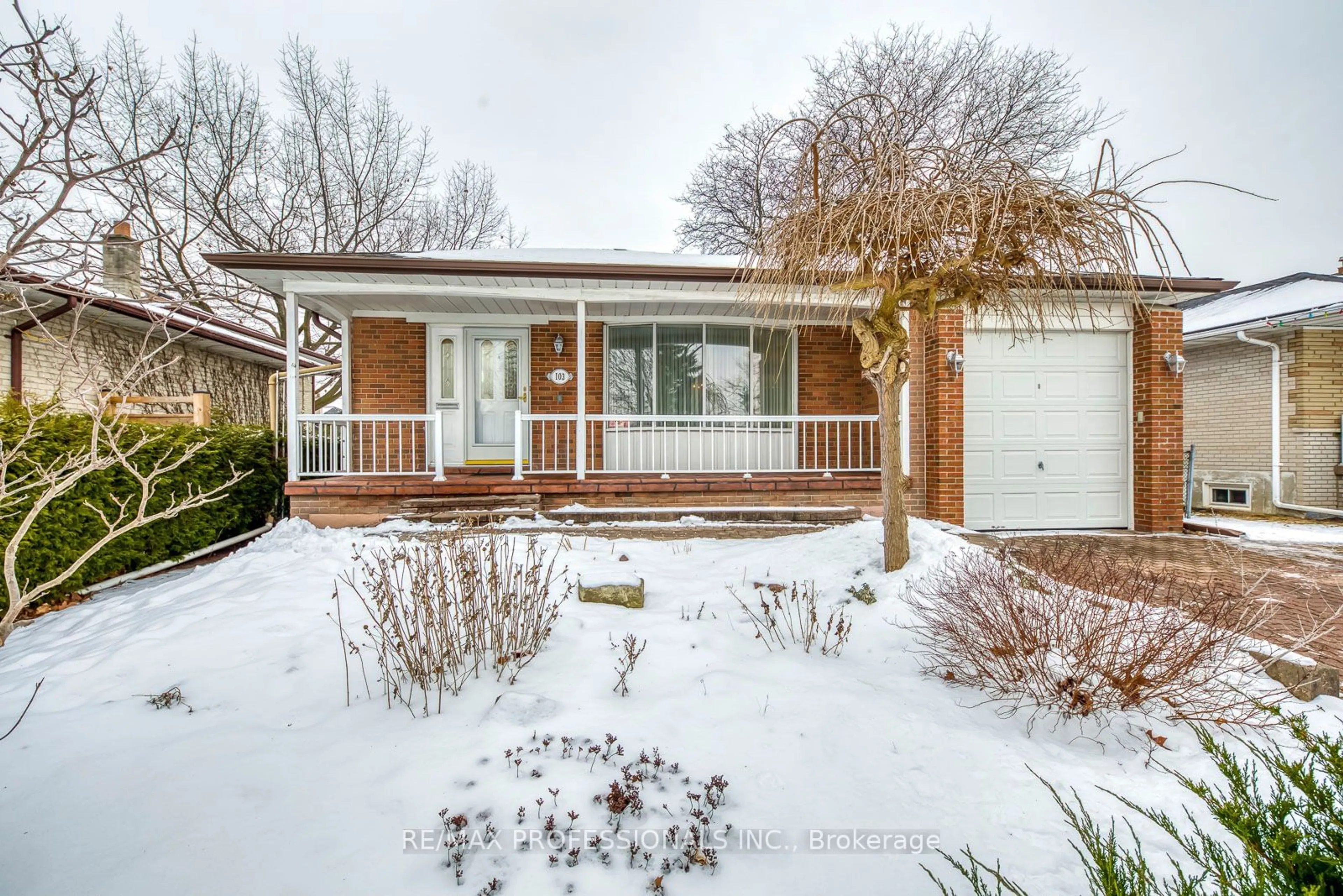 Home with brick exterior material, street for 103 Carsbrooke Rd, Toronto Ontario M9C 3C9