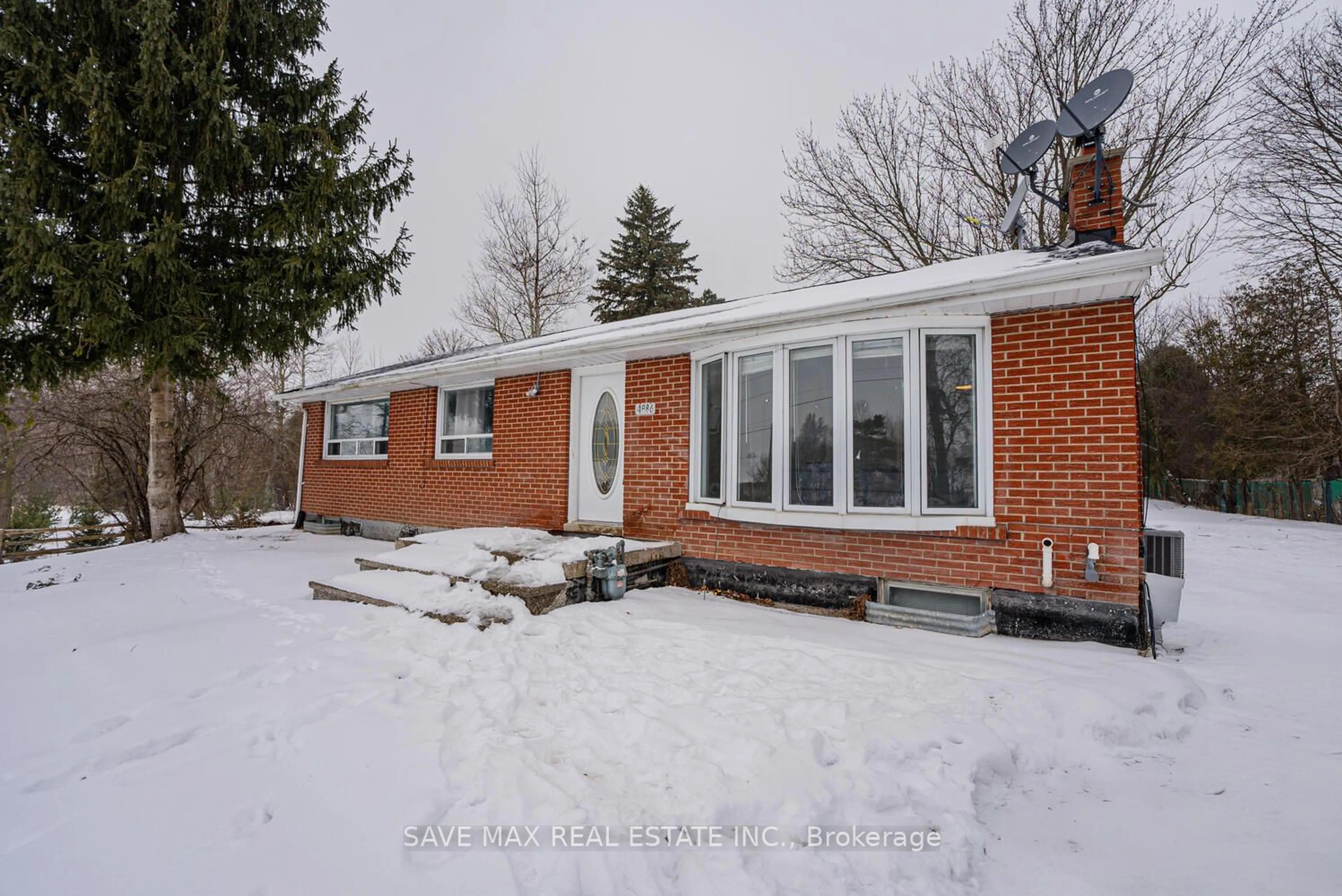 Home with brick exterior material, street for 4886 Olde Base Line Rd, Caledon Ontario L7C 0J9