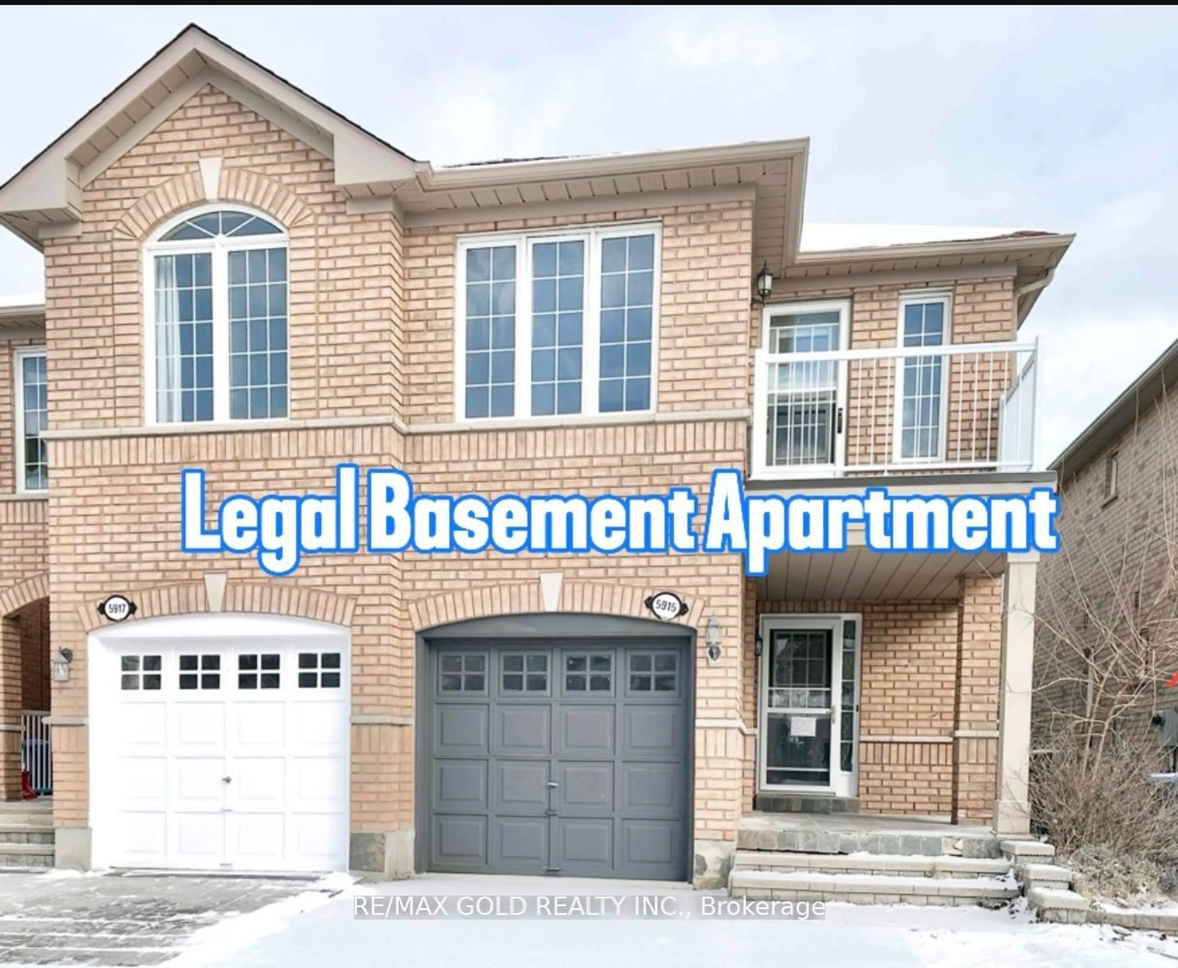 Home with brick exterior material, street for 5915 Churchill Meadows Blvd, Mississauga Ontario L5M 6Y2