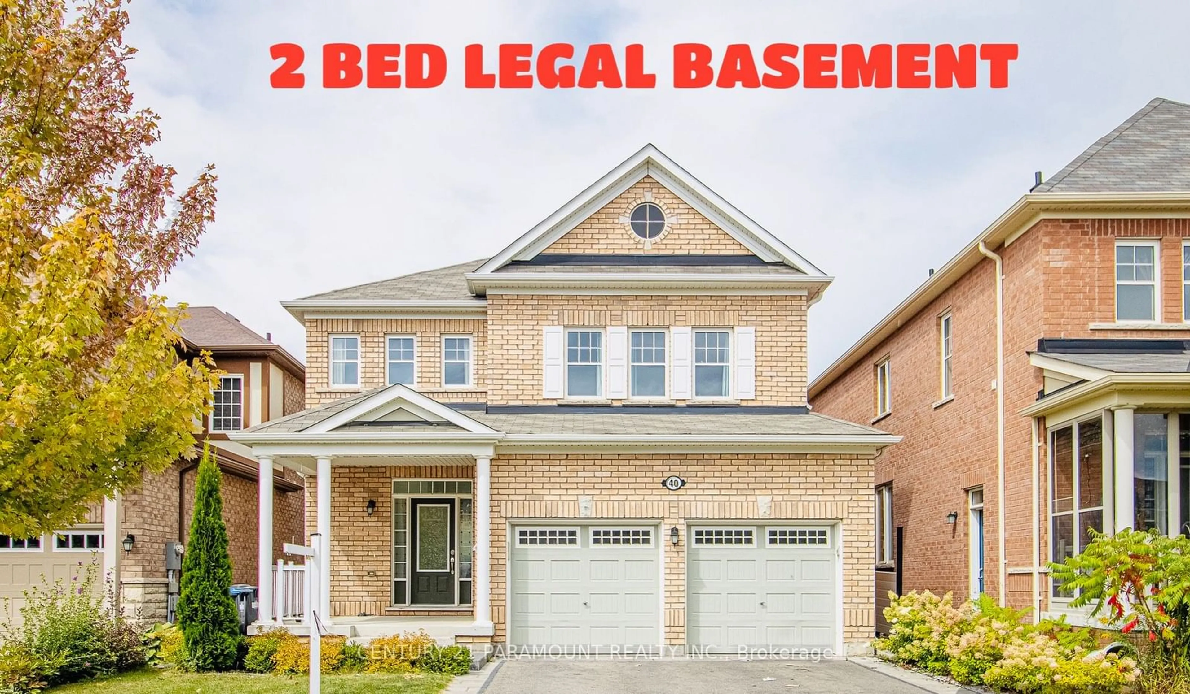 Home with brick exterior material, street for 40 Jemima Rd, Brampton Ontario L7A 4T2