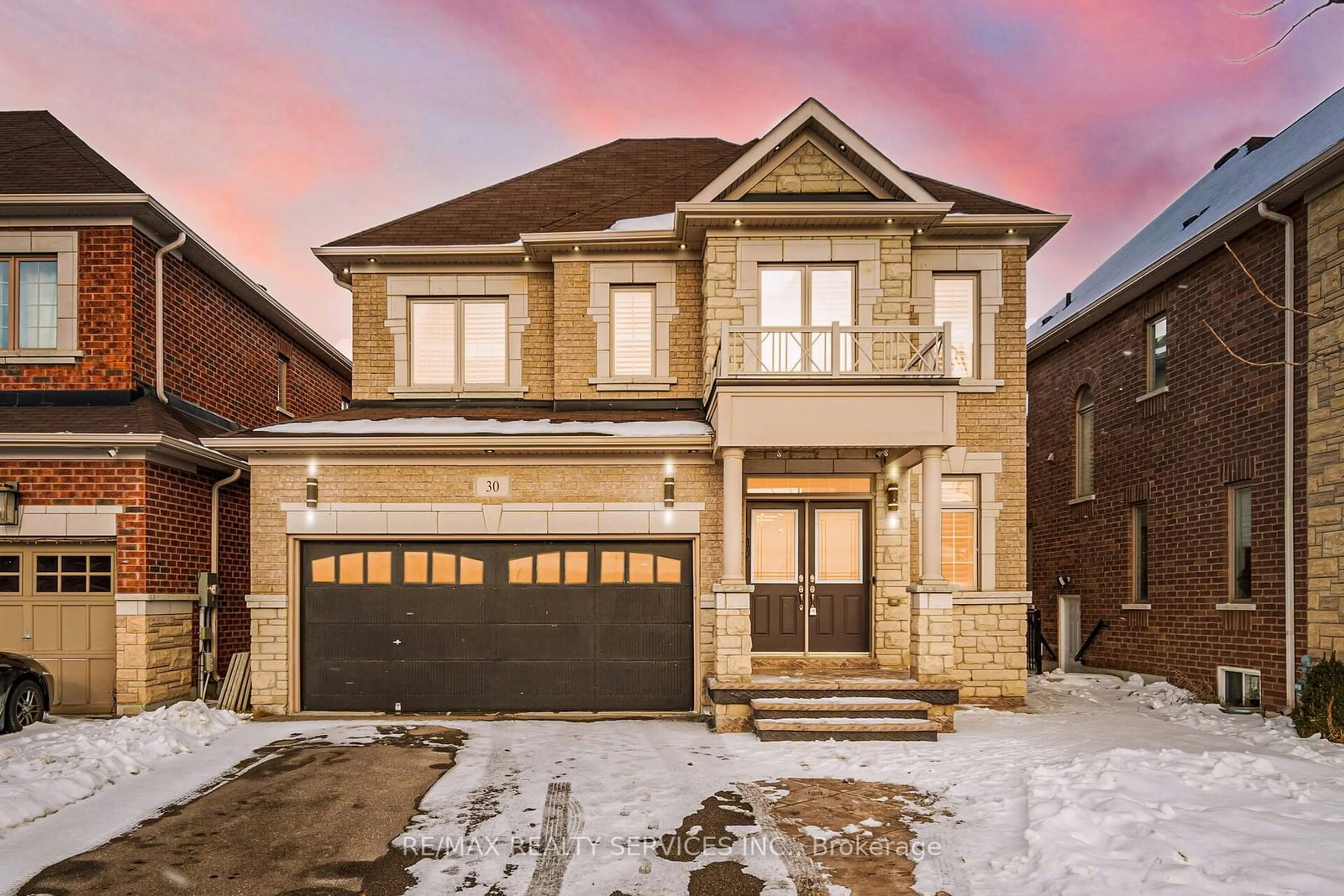 Home with brick exterior material, street for 30 Blackberry Valley Cres, Caledon Ontario L7C 3Z9