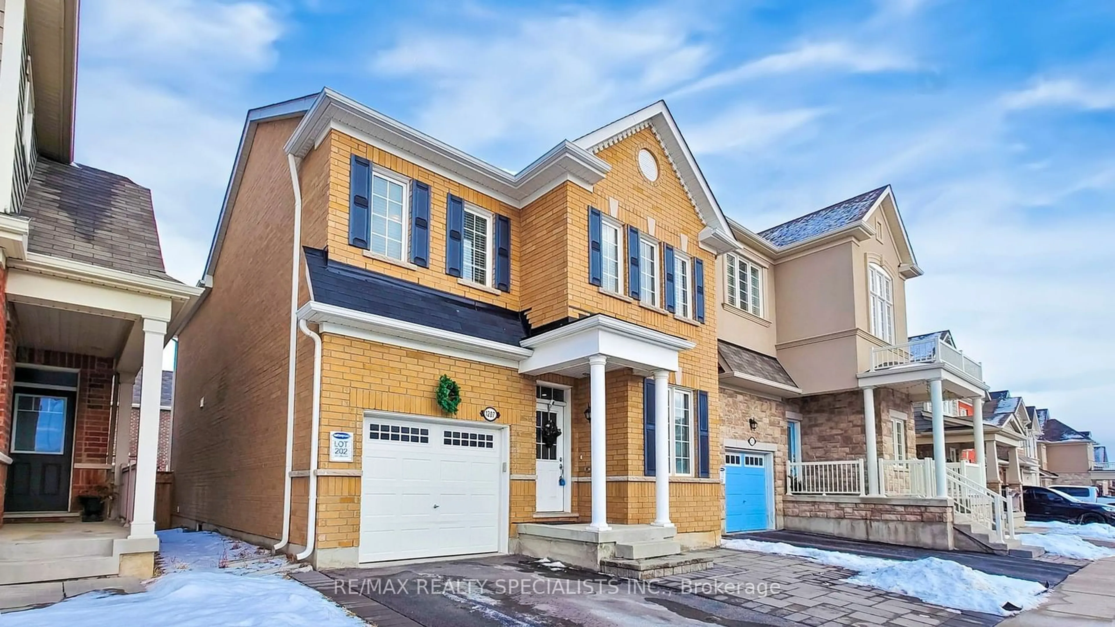 Home with brick exterior material, street for 1207 Leger Way, Milton Ontario L9E 1E7