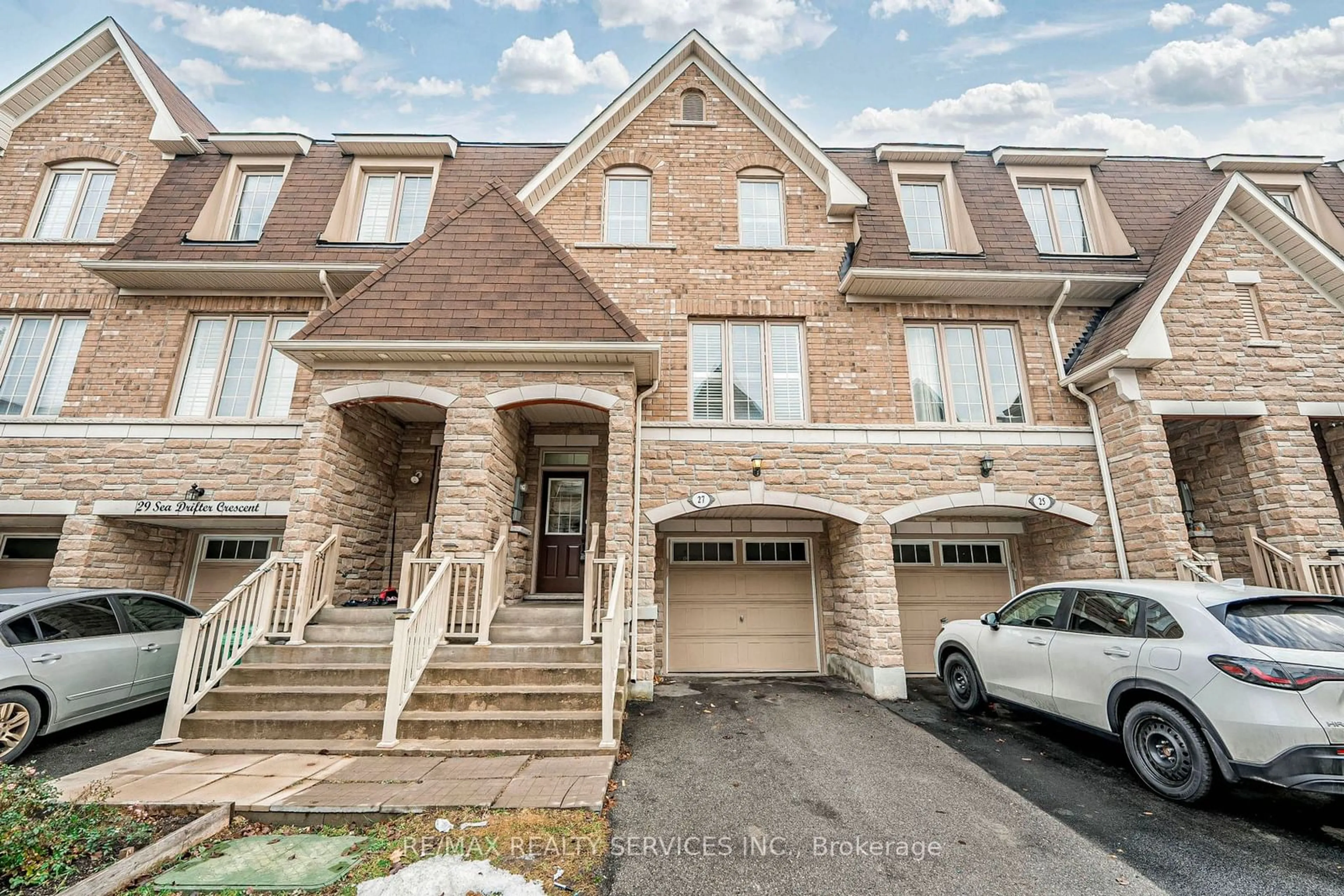 Home with brick exterior material, street for 27 Sea Drifter Cres, Brampton Ontario L6P 4A9