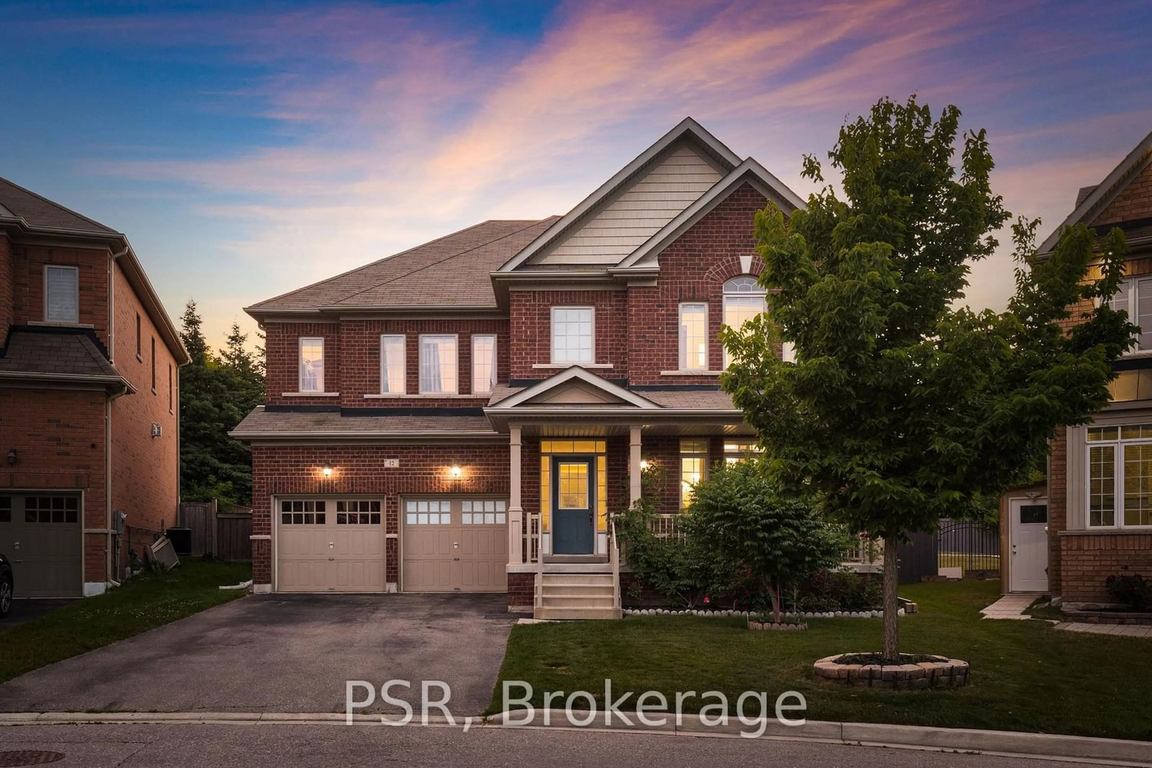 Home with brick exterior material, street for 12 Danfield Crt, Brampton Ontario L6Y 2X9