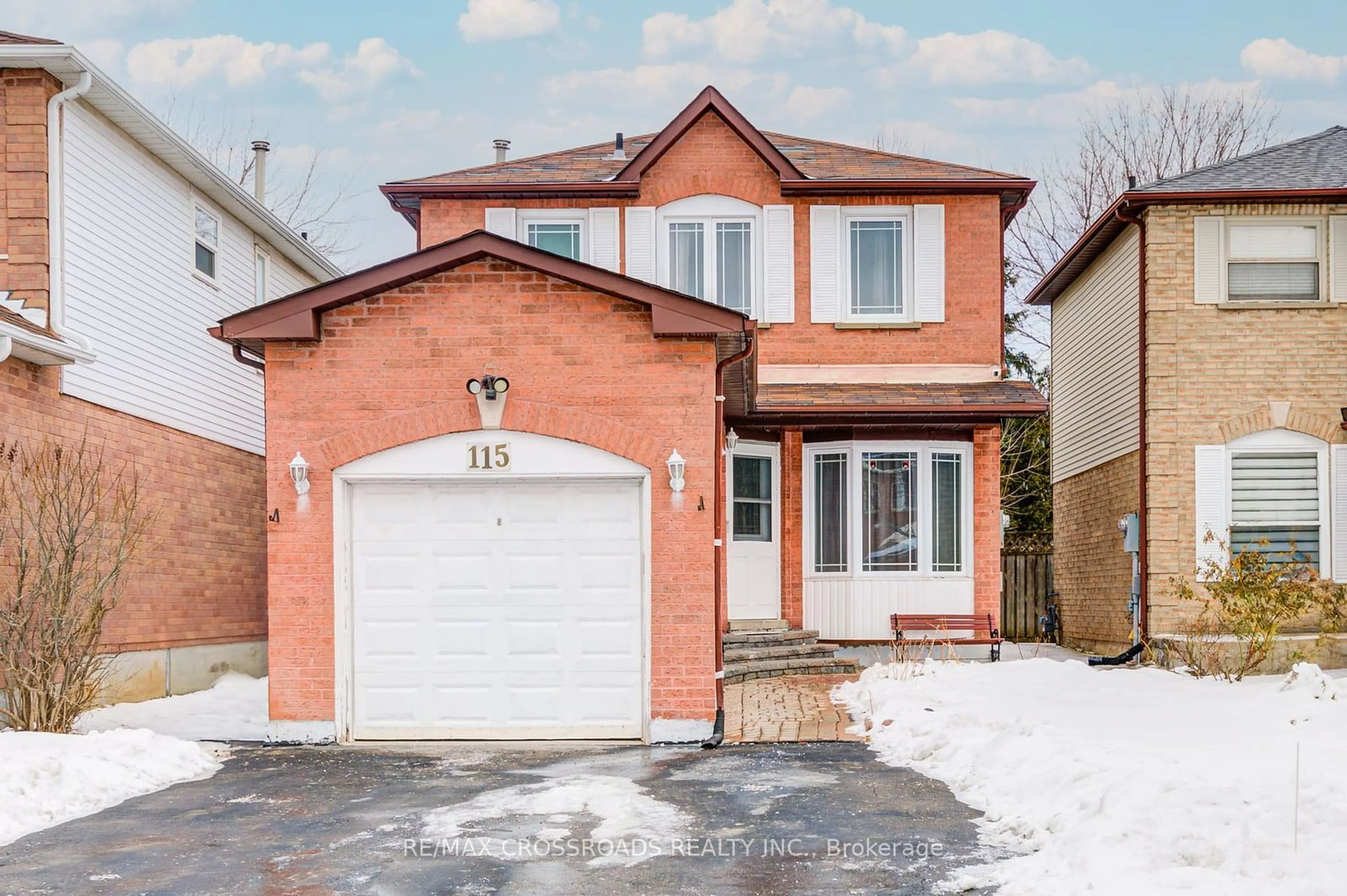 Home with brick exterior material, street for 115 Ecclestone Dr, Brampton Ontario L6X 3P4